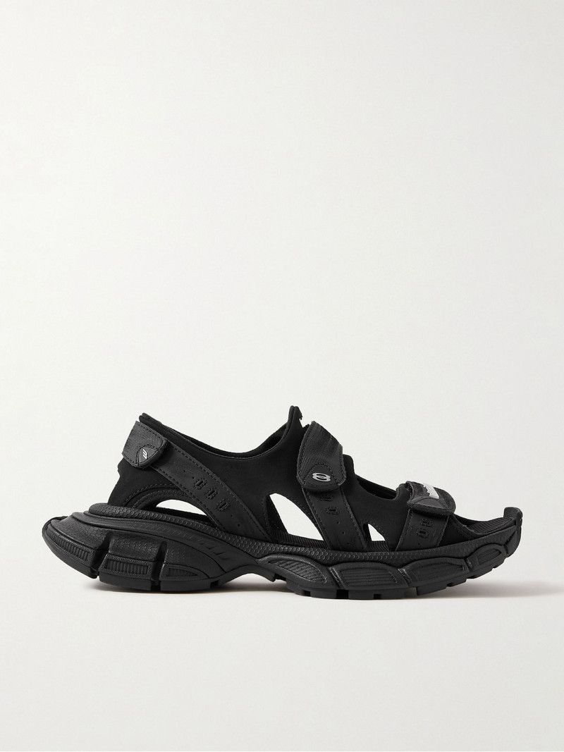 Balenciaga o1srvl11e0226 3XL Sandals In Black Size US 10 / EU 43 - 1 Thumbnail