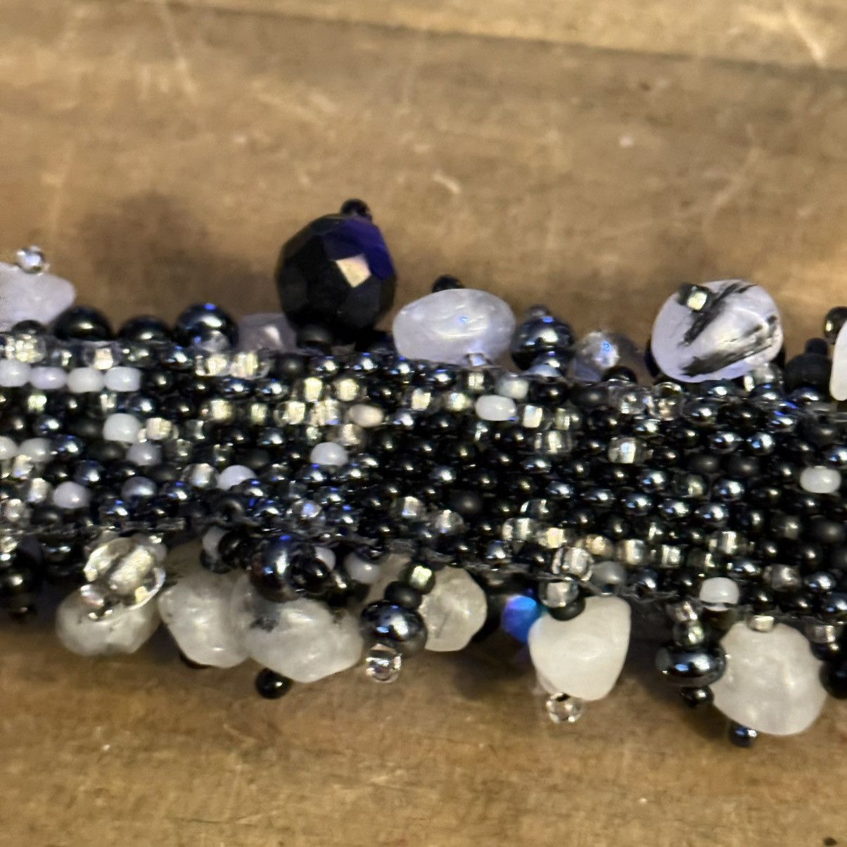 Other Beaded Czech glass and Tourmalated Quartz bracelet Size ONE SIZE - 4 Thumbnail