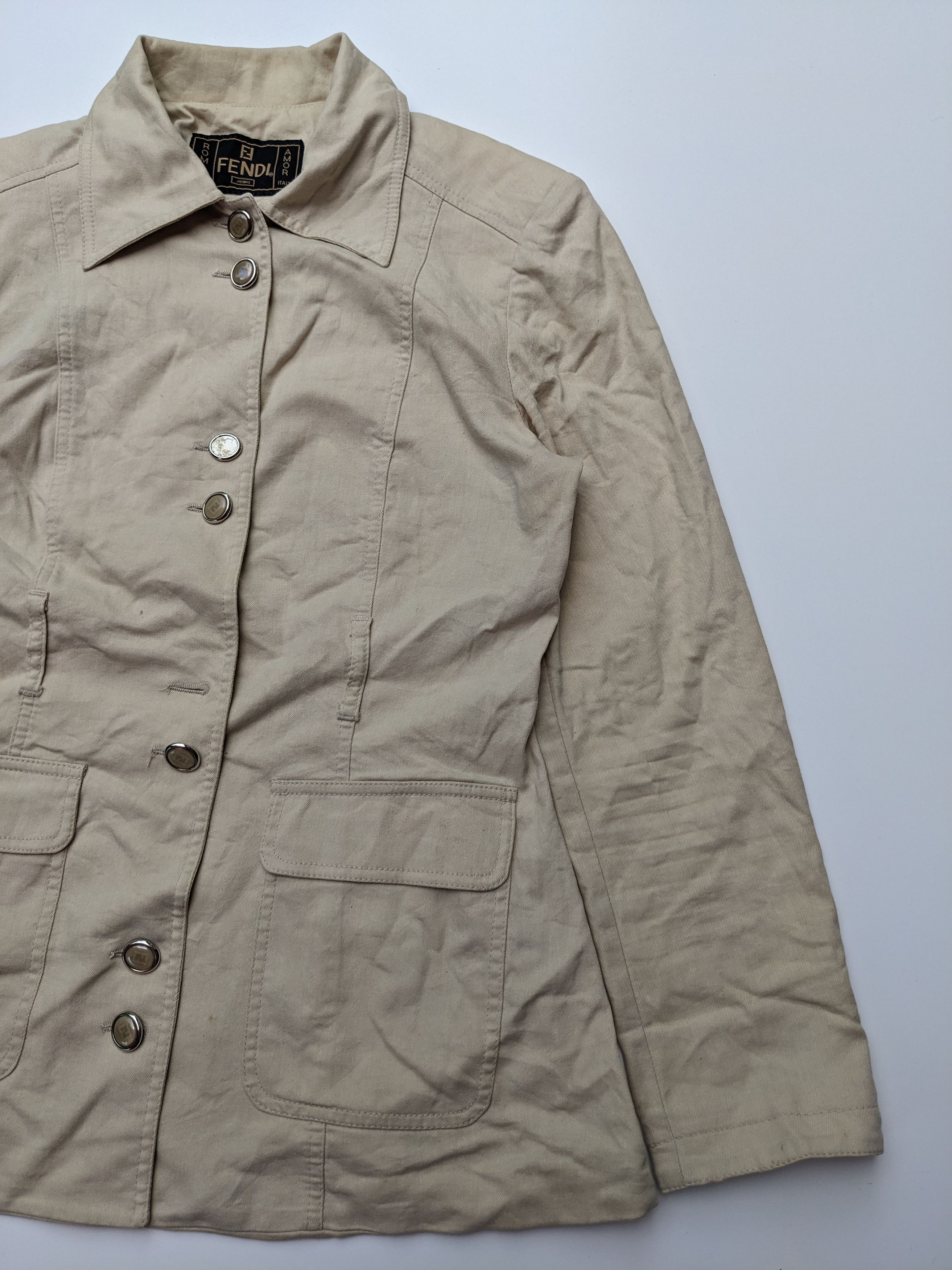 Fendi Vintage Fendi beige coat Size S / US 4 / IT 40 - 4 Thumbnail