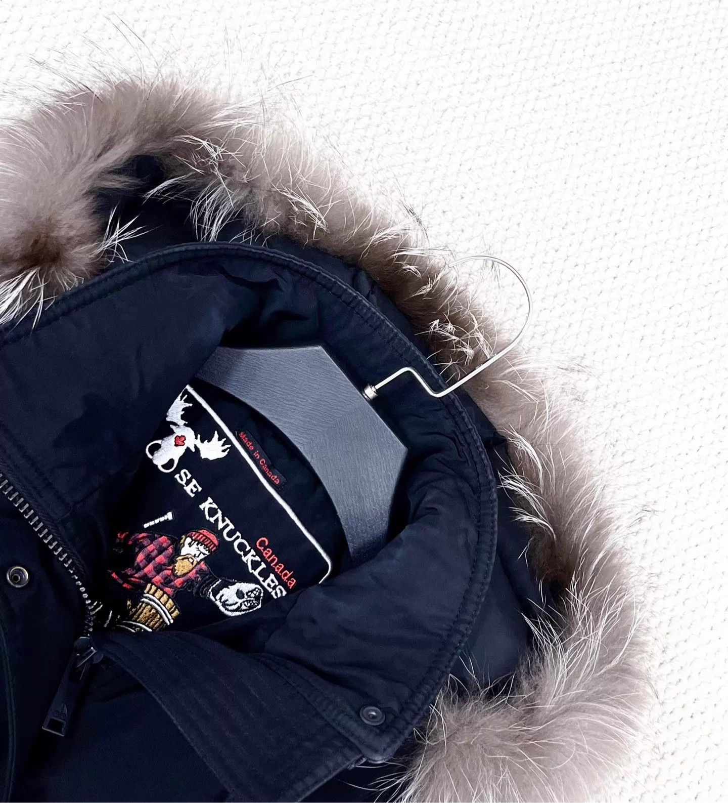 Moose Knuckles Moose Knuckles Black Scissor Logo Fur Collar OS XS Size XS / US 0-2 / IT 36-38 - 3 Thumbnail