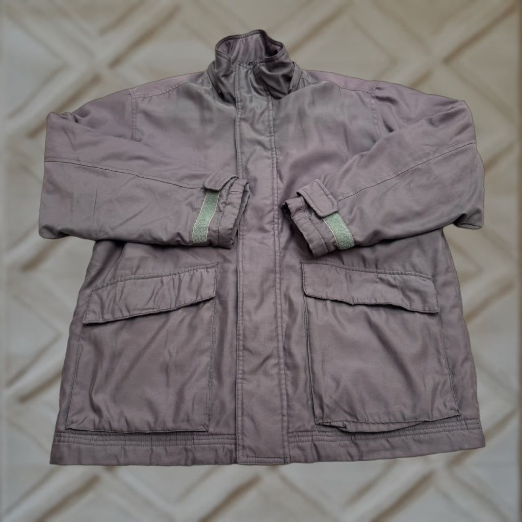 Vintage VINTAGE Bossini Jacket Urban 90's Retro Utility Mens Small Gray Quilted Fleece Zip Size US S / EU 44-46 / 1 - 1 Thumbnail