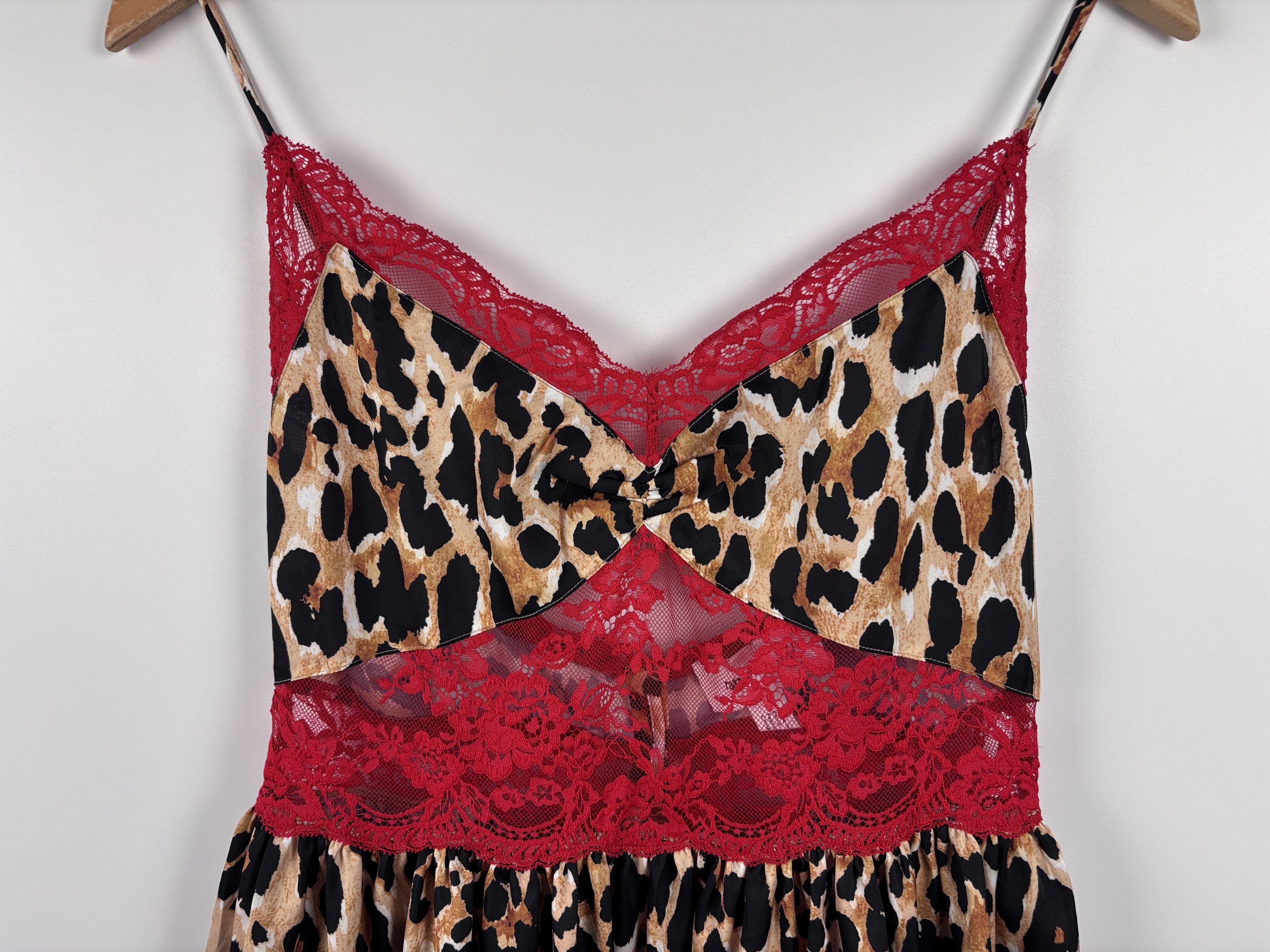 Paco Rabanne x H&M Leopard Mini Lace Dress Multicolor Size S