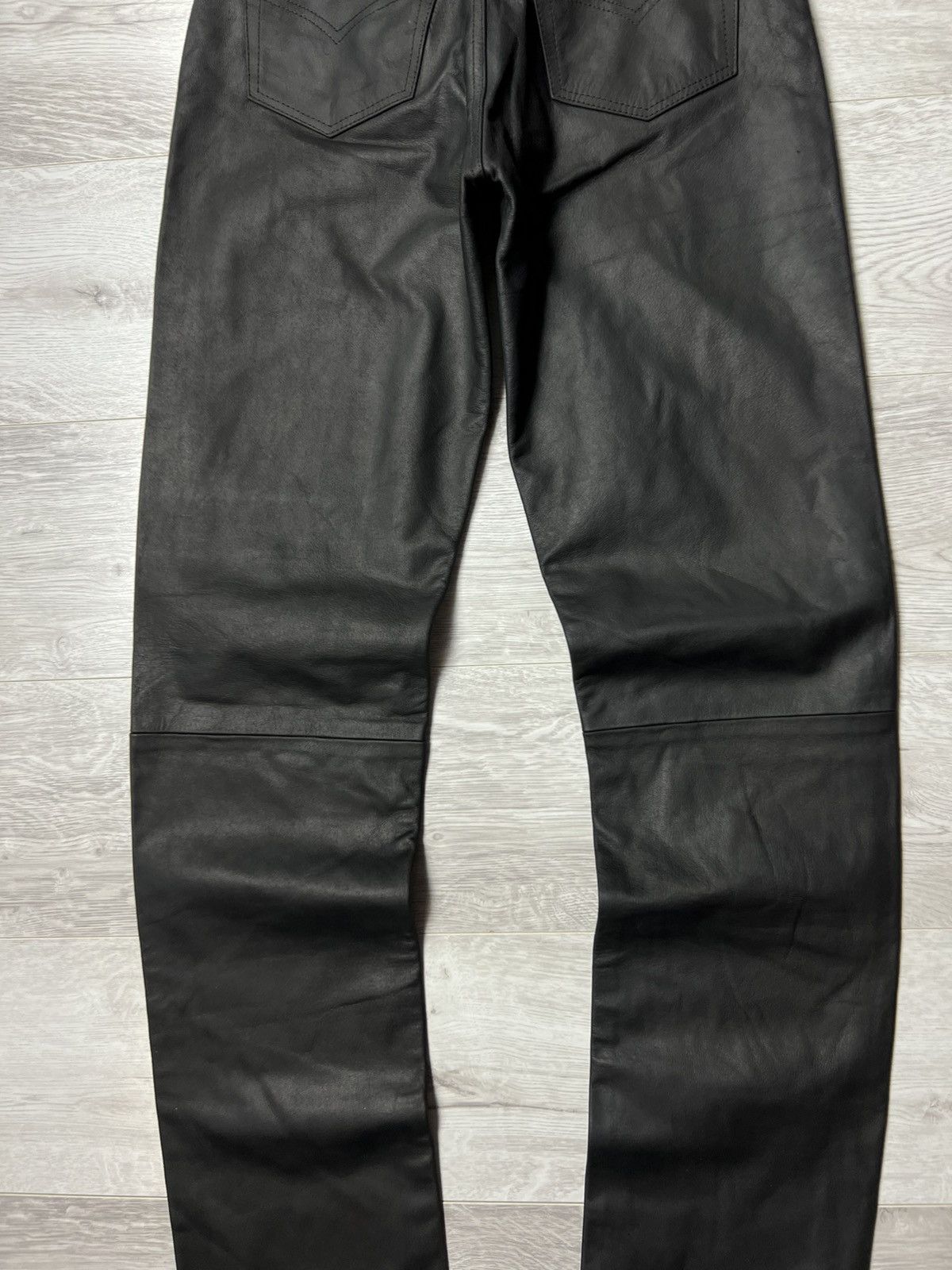 Genuine Leather NWT Vintage Wallaby Australian Lifestyle Leather Biker Pants Size US 30 / EU 46 - 15 Thumbnail