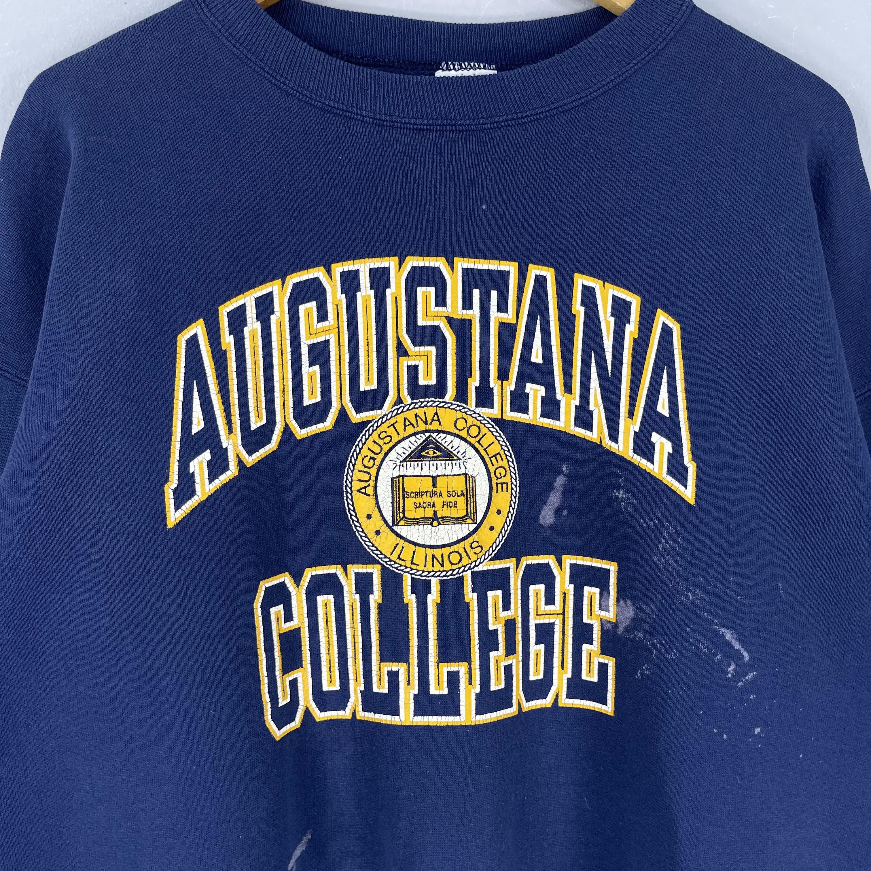 Champion Vintage 90s CHAMPION Augustana College Distressed Sweatshirt Size US L / EU 52-54 / 3 - 2 Thumbnail