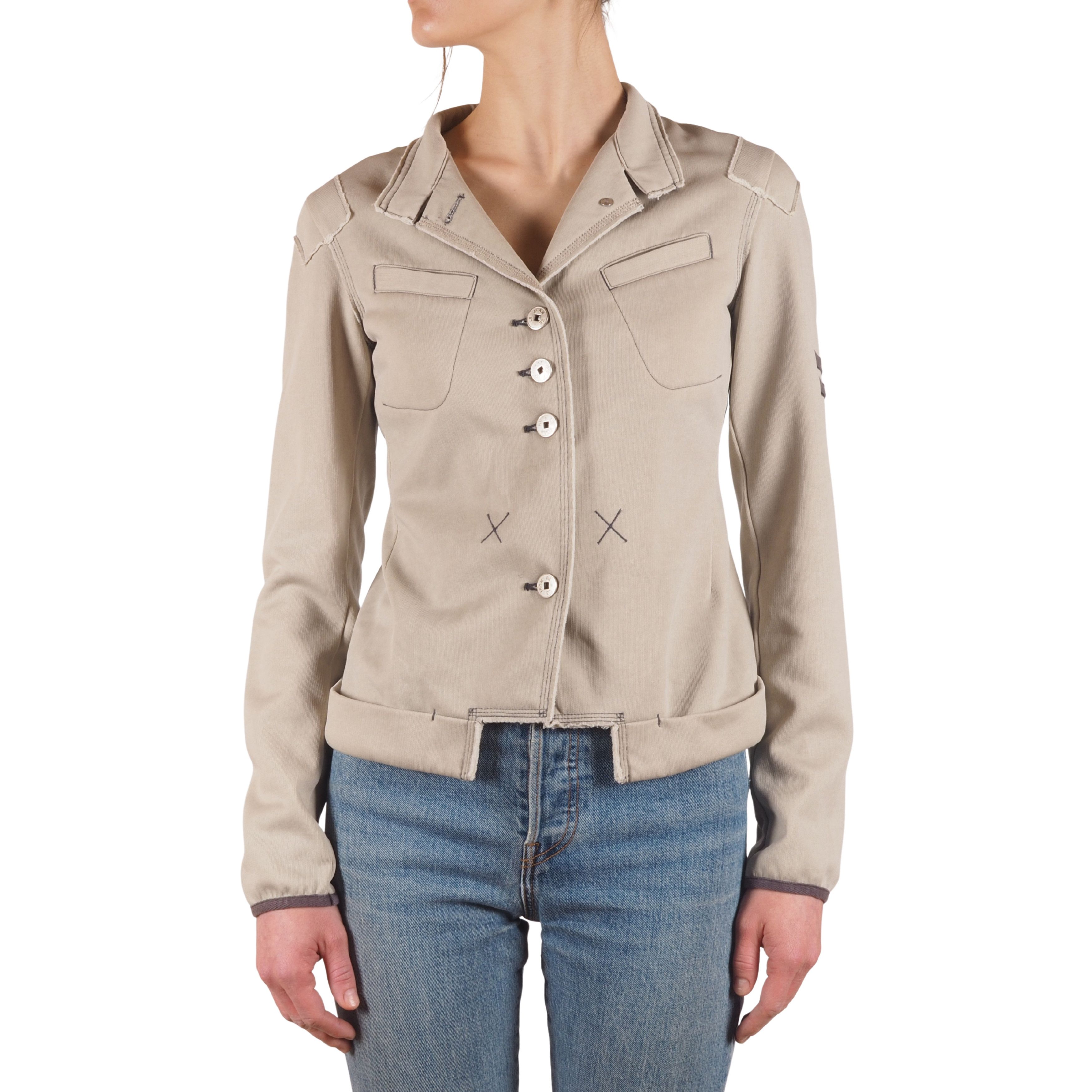 Marithe Francois Girbaud Vintage Raw Edge Avant Garde Jacket