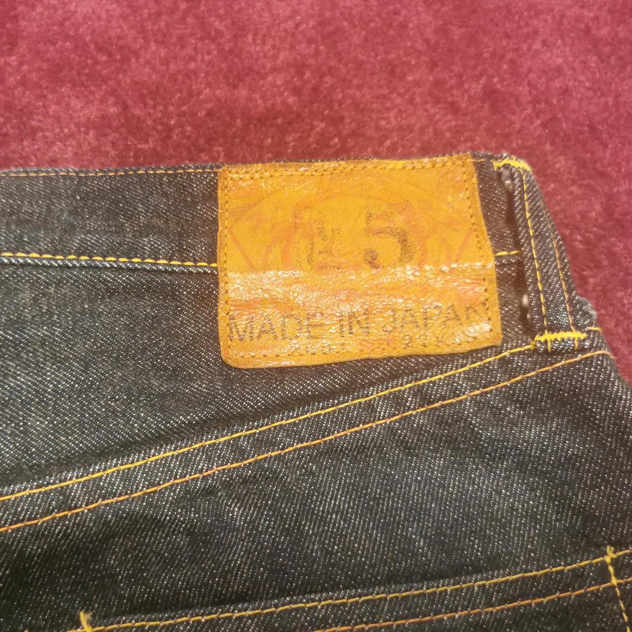 Evisu Evisu Men's Navy and Red Jeans Wait 27" Size US 27 - 3 Thumbnail