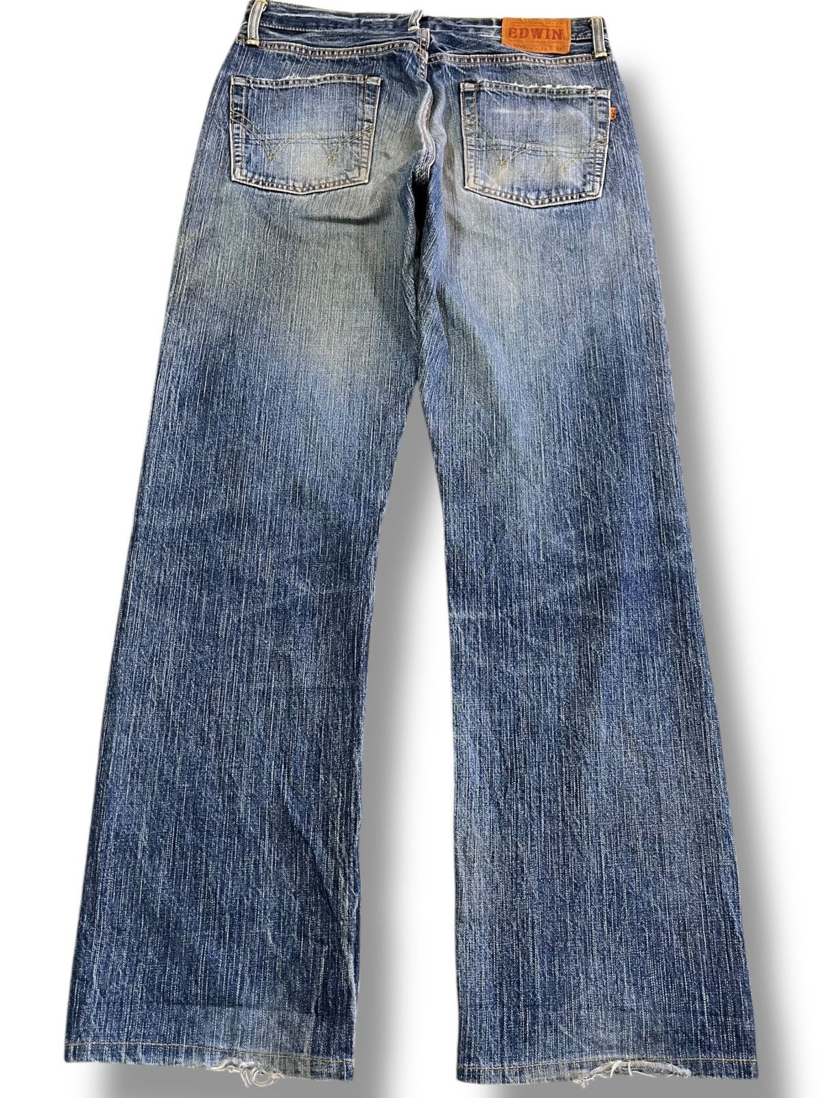 Edwin × Vintage Vintage Edwin 505zx Selvedge Distressed Denim Size US 33 - 6 Thumbnail