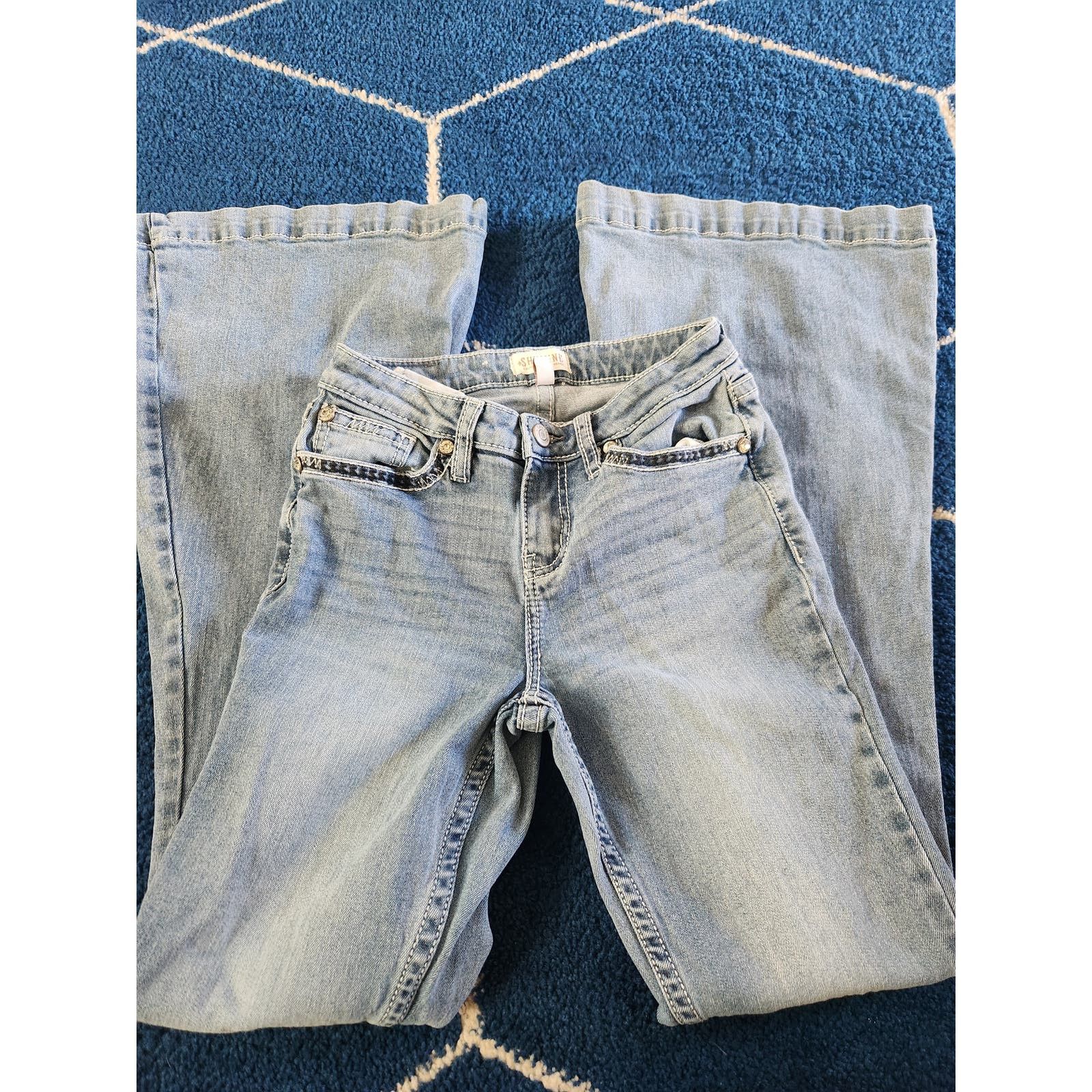 Other Shyanne Country Wide Leg Women's Light Wash Jeans 26Wx34L Size 26" / US 2 / IT 38 - 1 Thumbnail