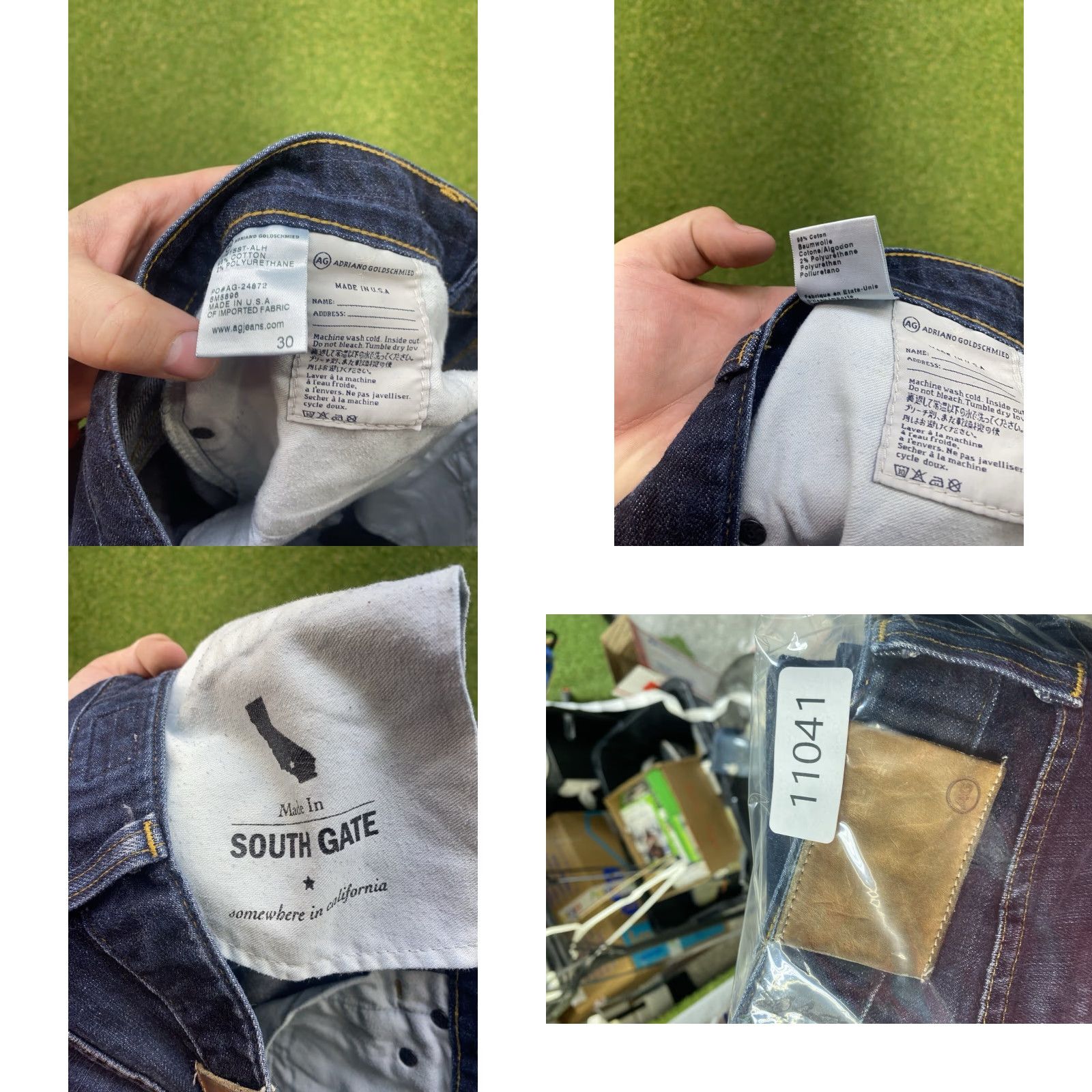 Nomad AG Adriano Goldschmied Jeans Mens Slim 30x33 The Nomad Selvedge 2000s Blue Denim Casual USA 00s Mens Jeans Size US 30 / EU 46 - 9 Thumbnail