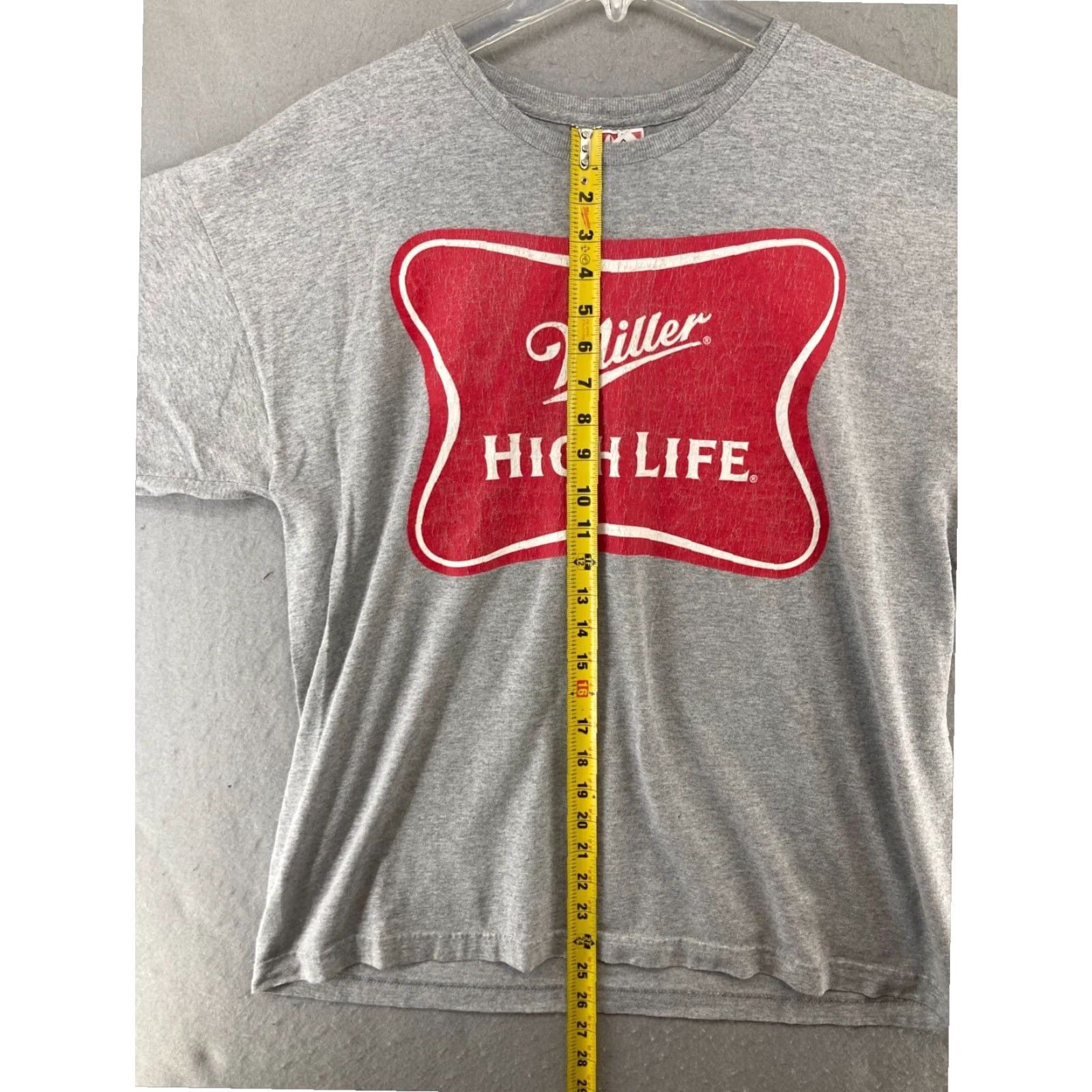 Vintage Miller High Life Mens T Shirt XL Extra Large Gray American Made Size US XL / EU 56 / 4 - 3 Thumbnail