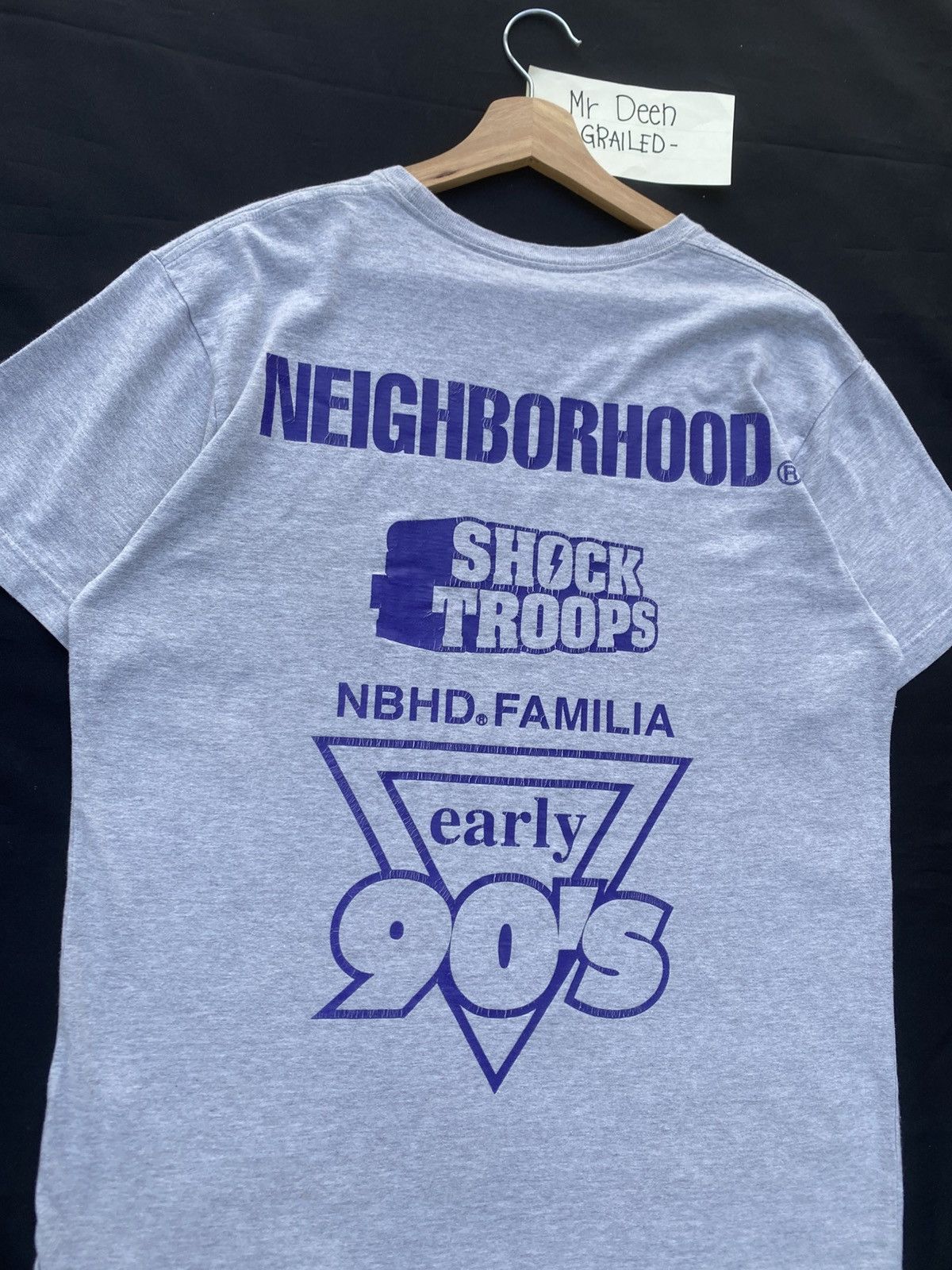 Neighborhood Rare Neighborhood Familia Japanese Brand Grey Tshirt Size US L / EU 52-54 / 3 - 21 Thumbnail