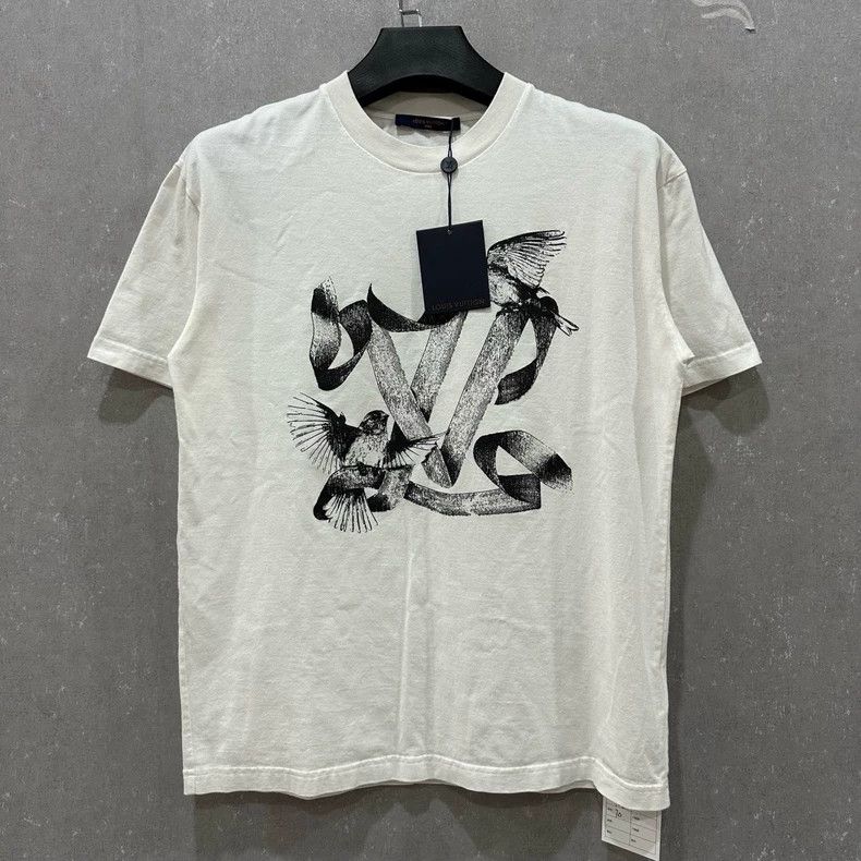 Louis Vuitton Louis Vuitton White Peace Dove Short Sleeve Size US M / EU 48-50 / 2 - 1 Thumbnail