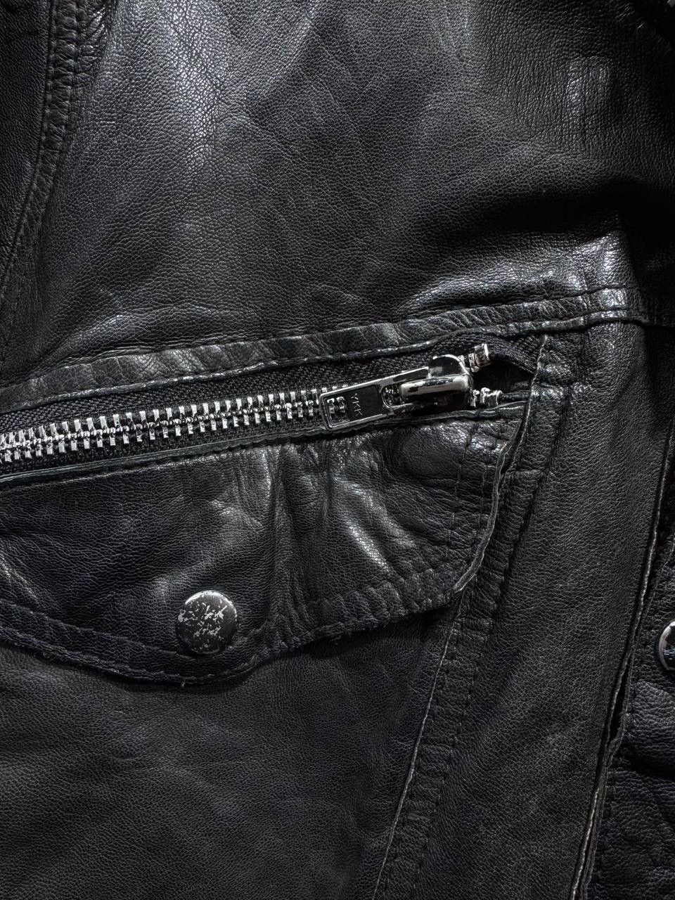 Allsaints Allsaints Postnoon Leather Button Up Shirt Jacket Size L Size US L / EU 52-54 / 3 - 14 Thumbnail