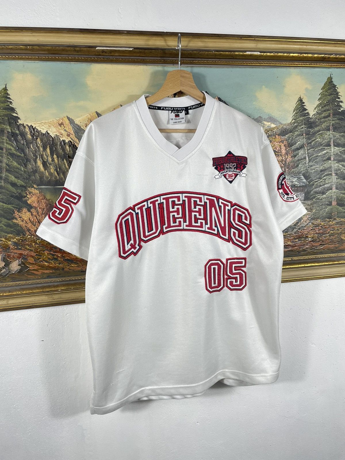 Fubu × Vintage White Retro 00s Fubu T shirt Tee Jersey Skate Baggy Loose Size US M / EU 48-50 / 2 - 3 Thumbnail