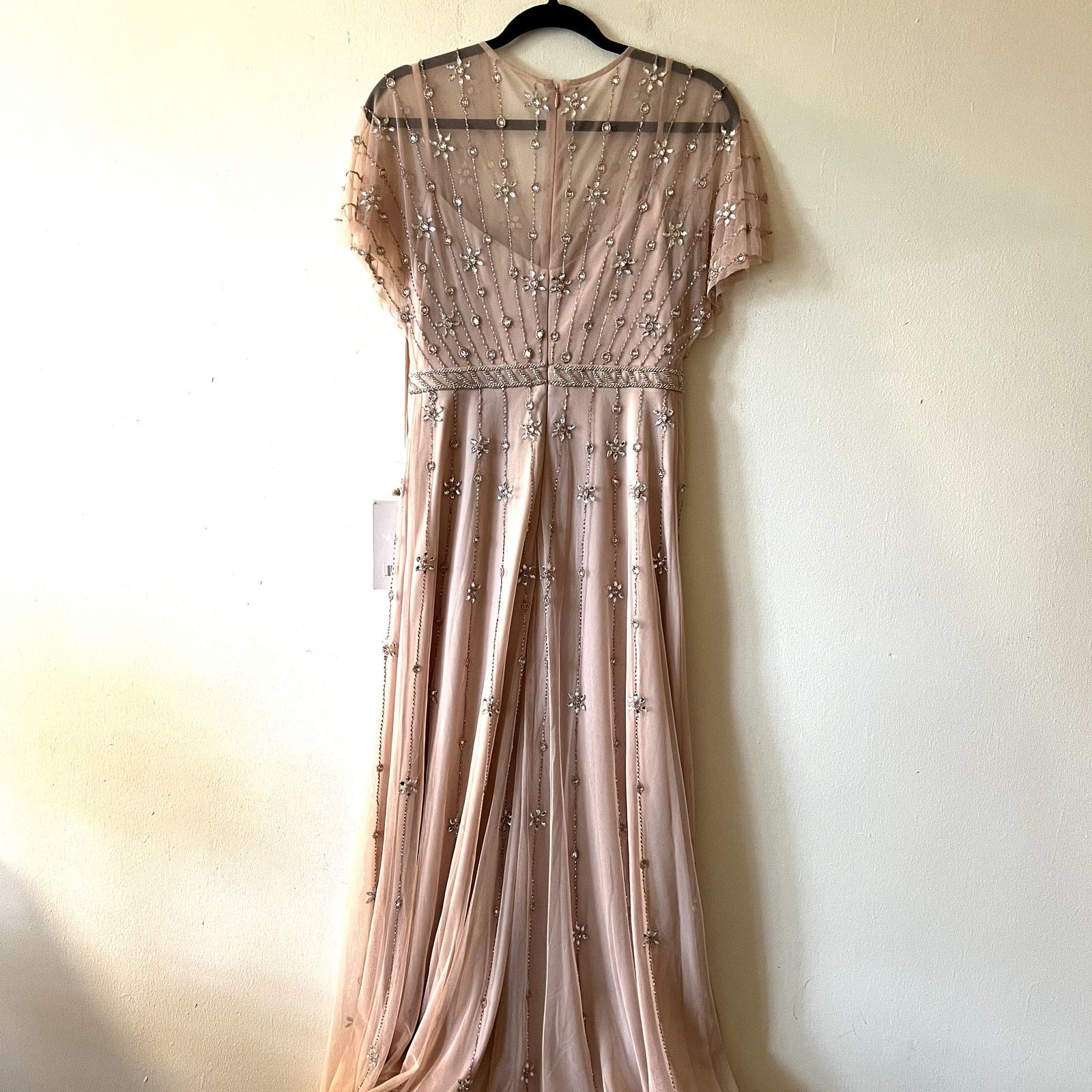 MACH & MACH Mac Duggal Pink V Neck A Line Gown maxi dress size 4 UB Size S / US 4 / IT 40 - 8 Thumbnail
