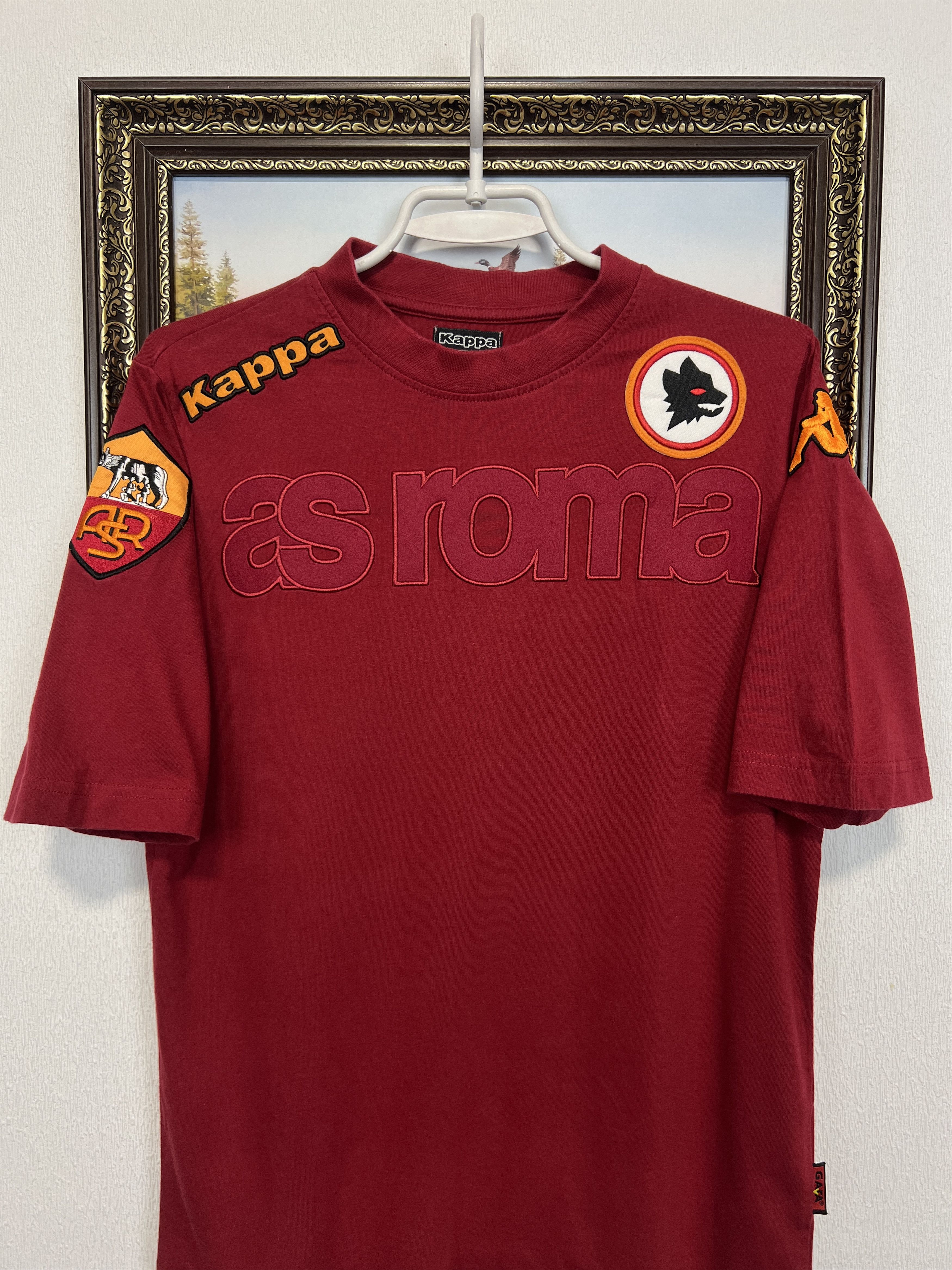 Kappa Vintage AS Roma Football Train Jersey Soccer Shirt Maglia Size US S / EU 44-46 / 1 - 2 Thumbnail