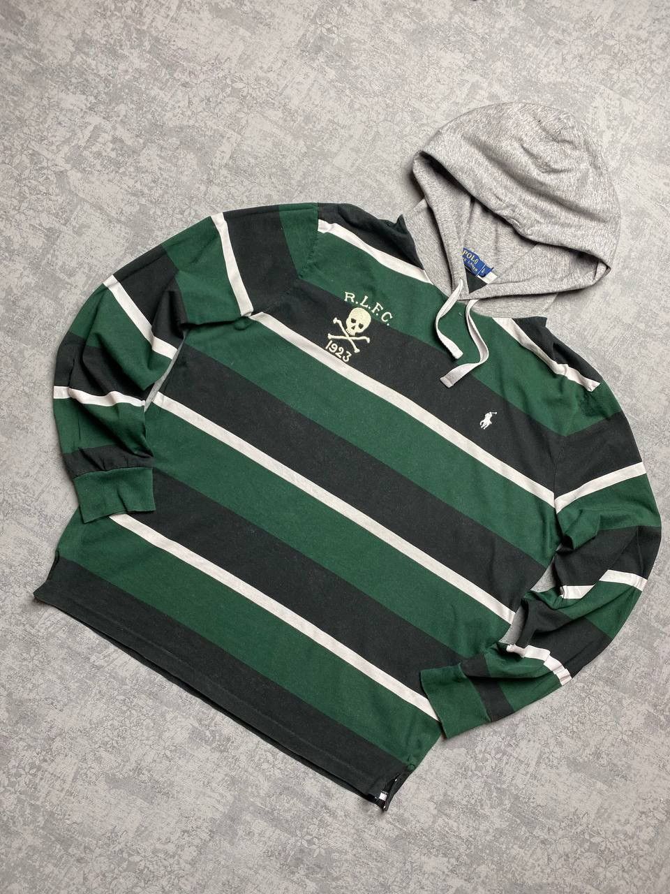 Polo Ralph Lauren Polo Ralph Lauren LS Long Sleeve Hooded Border "RLFC" Size US L / EU 52-54 / 3 - 4 Thumbnail