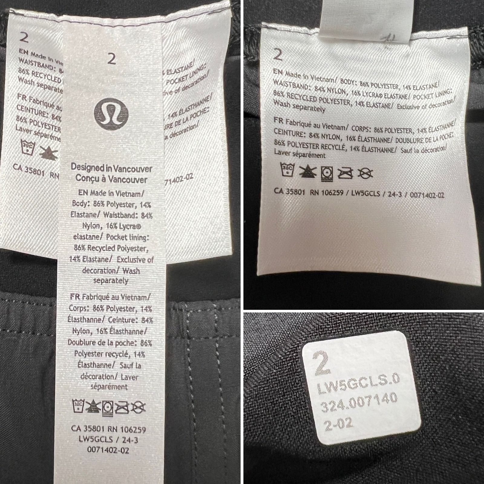 Lululemon Lululemon Adapted State Jogger Black White Size 2 NWT Size 26" / US 2 / IT 38 - 5 Thumbnail