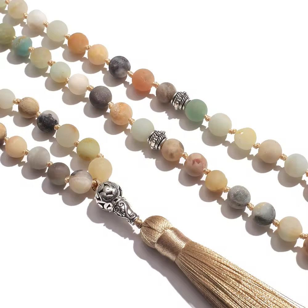Other 8mm 99pcs Amazonite Stone Prayer Beads Size ONE SIZE - 2 Thumbnail