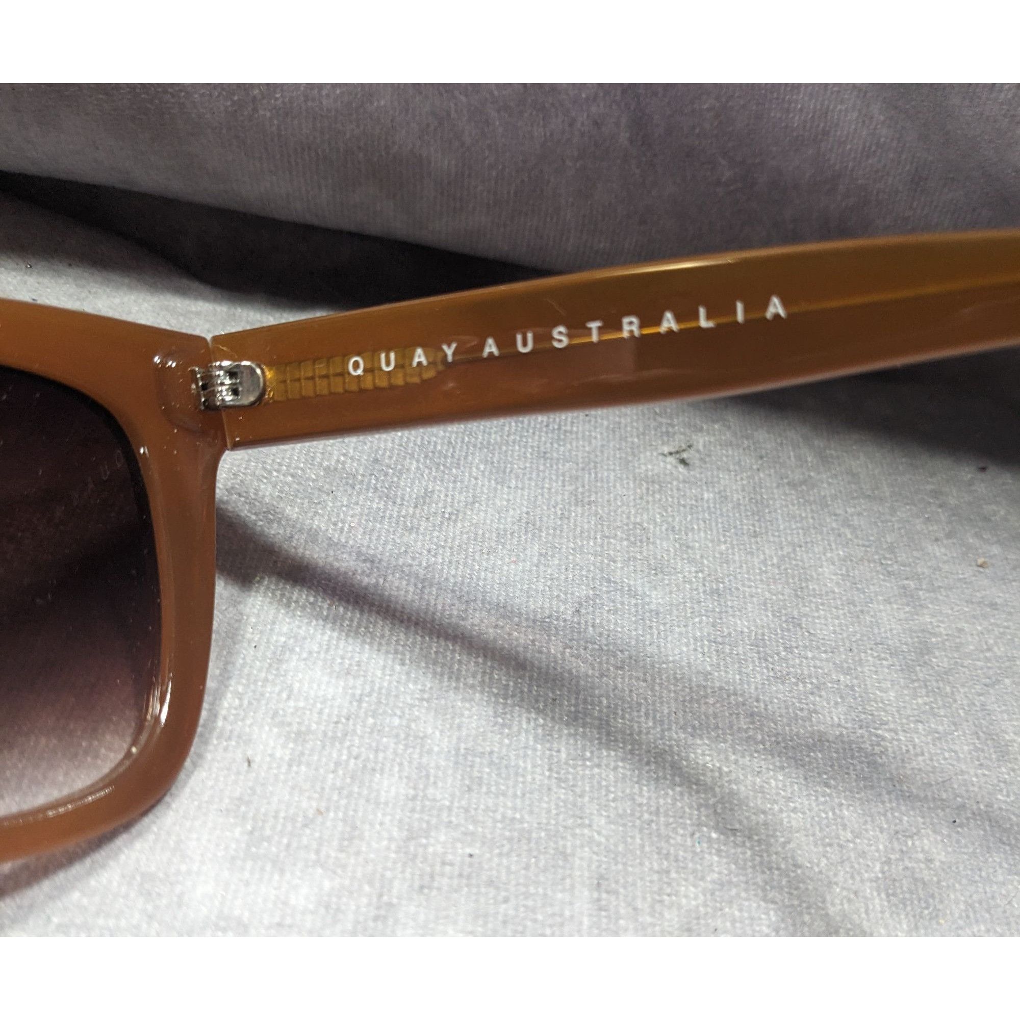 Quay Quay Australia After Hours Chunky Retro Caramel Frame Sungla Size ONE SIZE - 6 Thumbnail