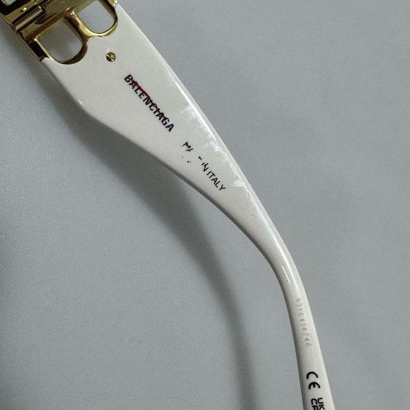Balenciaga Balenciaga Dynasty 51MM Rectangular Sunglasses White Size ONE SIZE - 5 Thumbnail