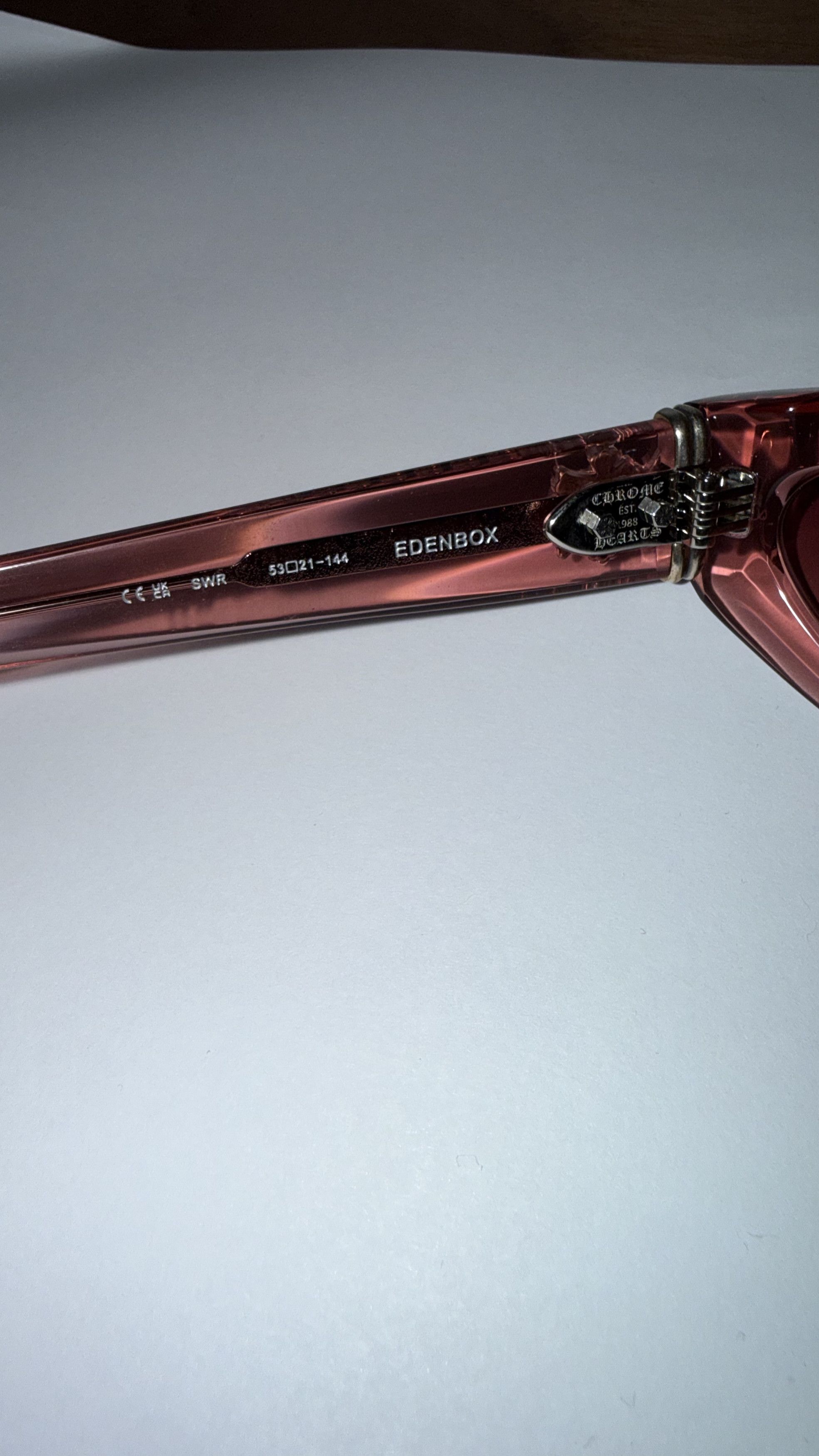 Chrome Hearts Chrome Hearts Pink Edenbox Sunglasses - Online Exclusive Size ONE SIZE - 6 Thumbnail
