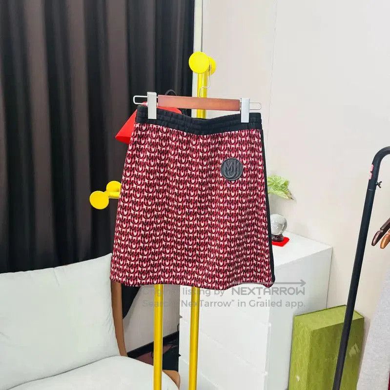 Miu Miu Miu Miu Red Cotton Skirt for Women . Size 22" - 2 Thumbnail