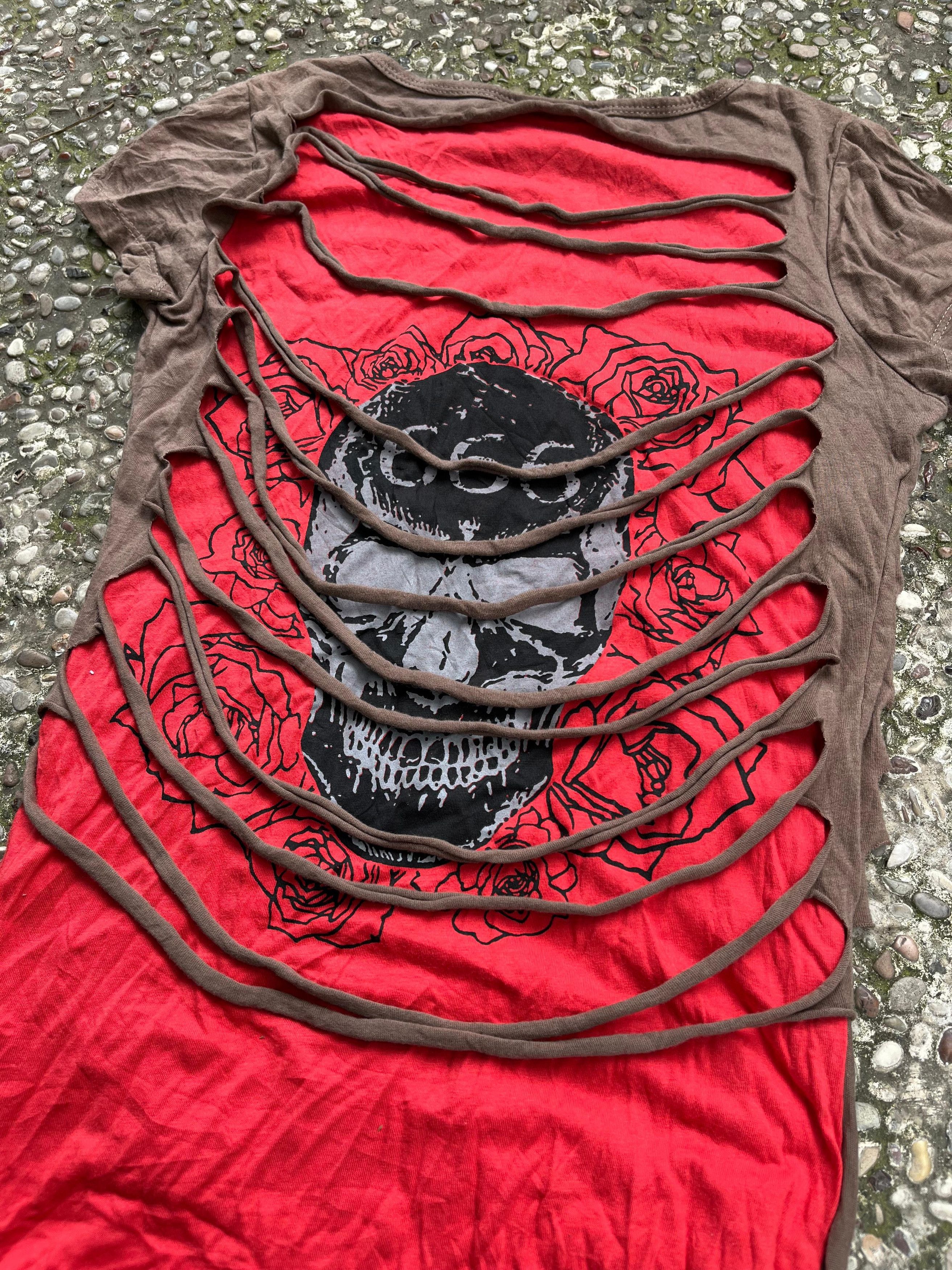 If Six Was Nine × Japanese Brand × Le Grande Bleu (L.G.B.) 666 Satanic Skull Cross Gothic Bodysuit Size M / US 6-8 / IT 42-44 - 5 Thumbnail