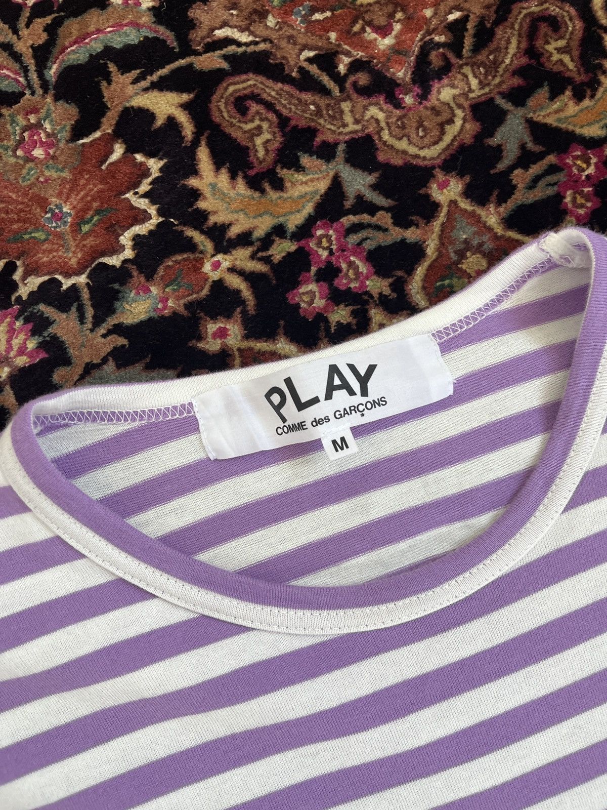 CDG by Comme des Garcons Comme des Garcons Play striped long sleeve t-shirt tee Size US M / EU 48-50 / 2 - 4 Thumbnail