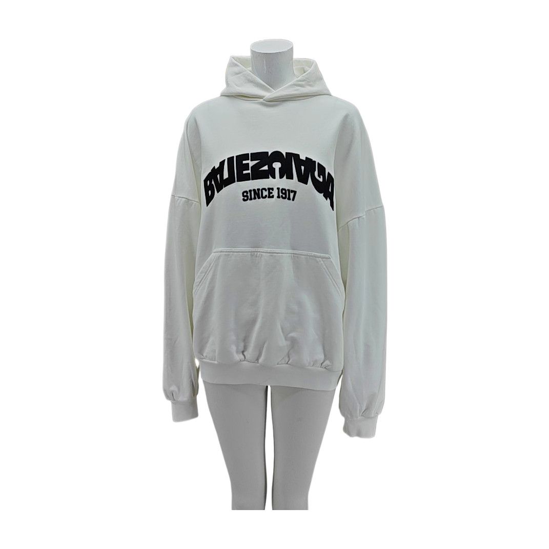 Balenciaga Balenciaga Logo Since 1917 Hoodie Size XS Size XS / US 0-2 / IT 36-38 - 1 Thumbnail