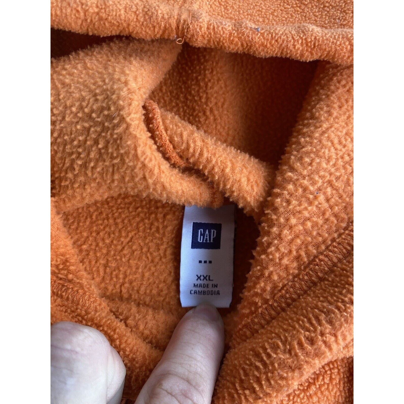 Gap VTG Gap Fleece Hoodie Pullover 2XL Hooded Sweatshirt Size US XXL / EU 58 / 5 - 5 Thumbnail