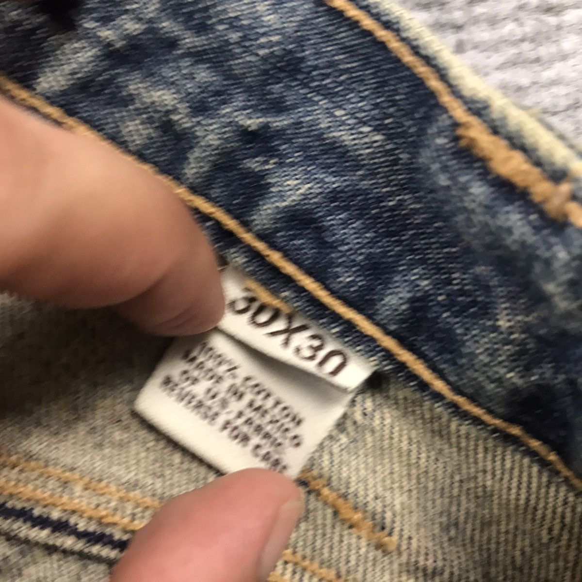 Other BAGGY RARE💀HOLLISTER DISTRESSED DENIM PANTS Size US 30 / EU 46 - 19 Thumbnail