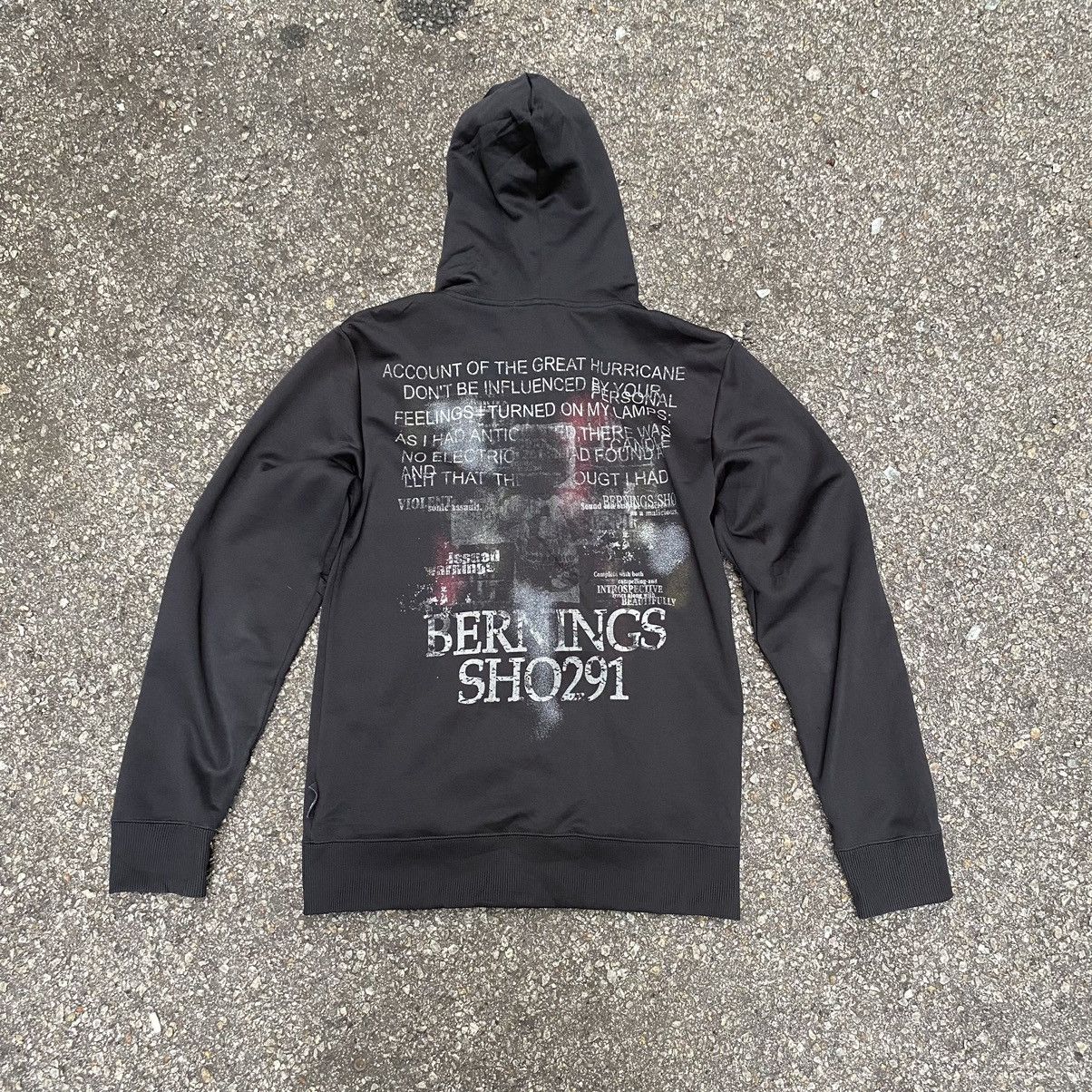 Bernings Sho Black Hoodie Punk Grunge Poem