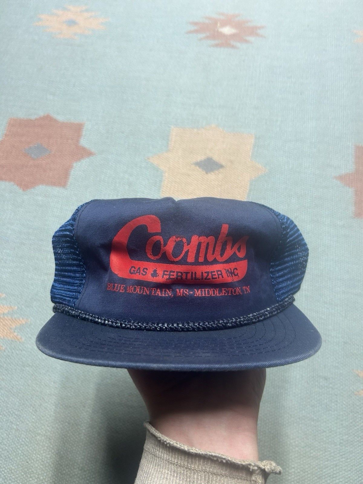 Vintage Vtg trucker hat Coombs gas fertilizer Mississippi Tennessee Size ONE SIZE - 2 Thumbnail