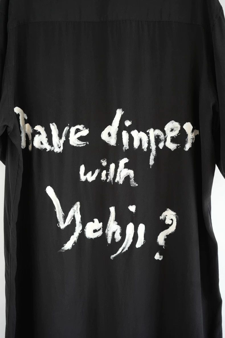 Yohji Yamamoto Yohji Yamamoto 22ss dinner slogan silk shirt 2504-Nextarrow Size US M / EU 48-50 / 2 - 4 Thumbnail