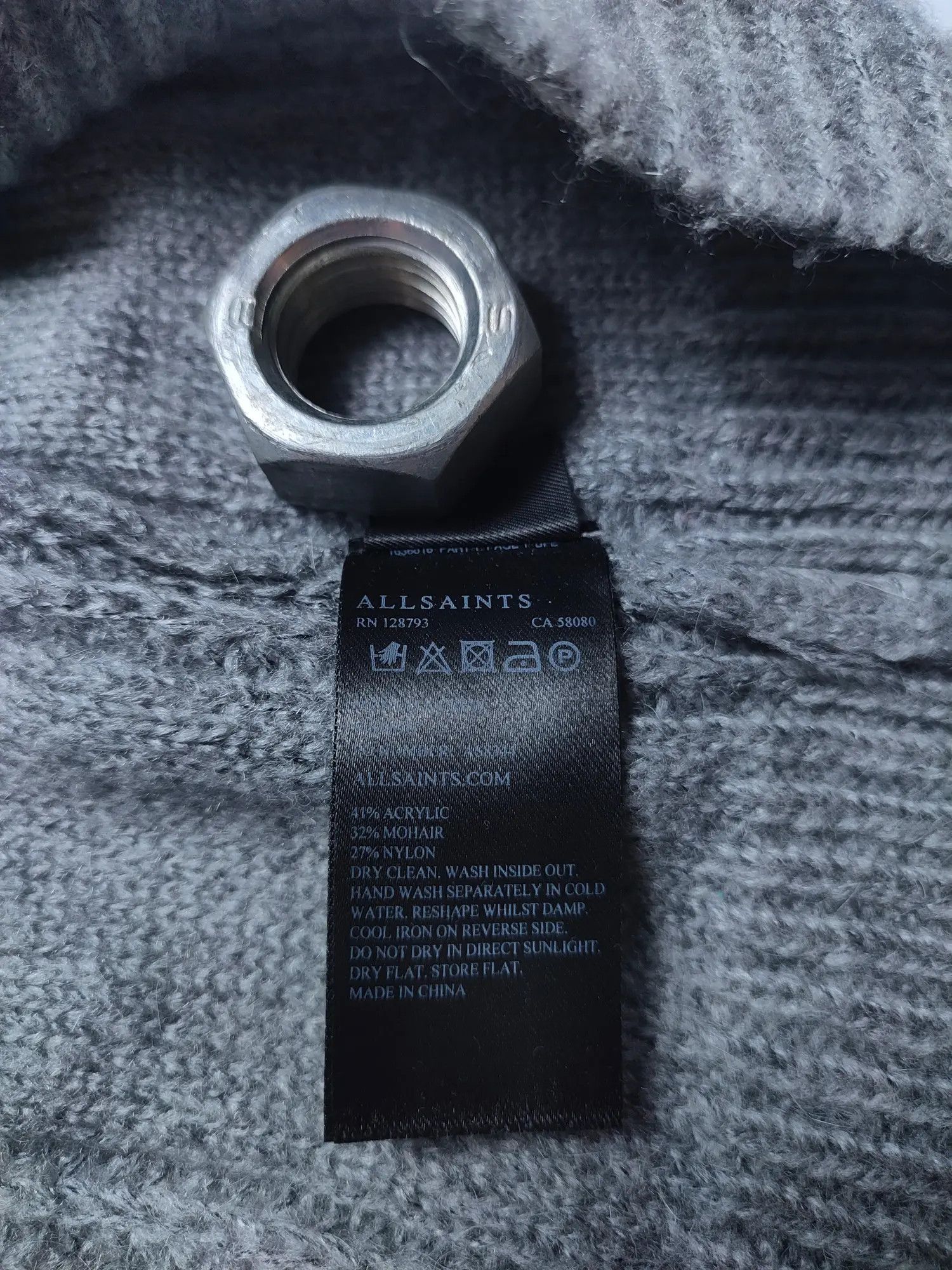 Allsaints Allsaints Montall Crew Mesh Mohair Sweater Size US L / EU 52-54 / 3 - 16 Thumbnail