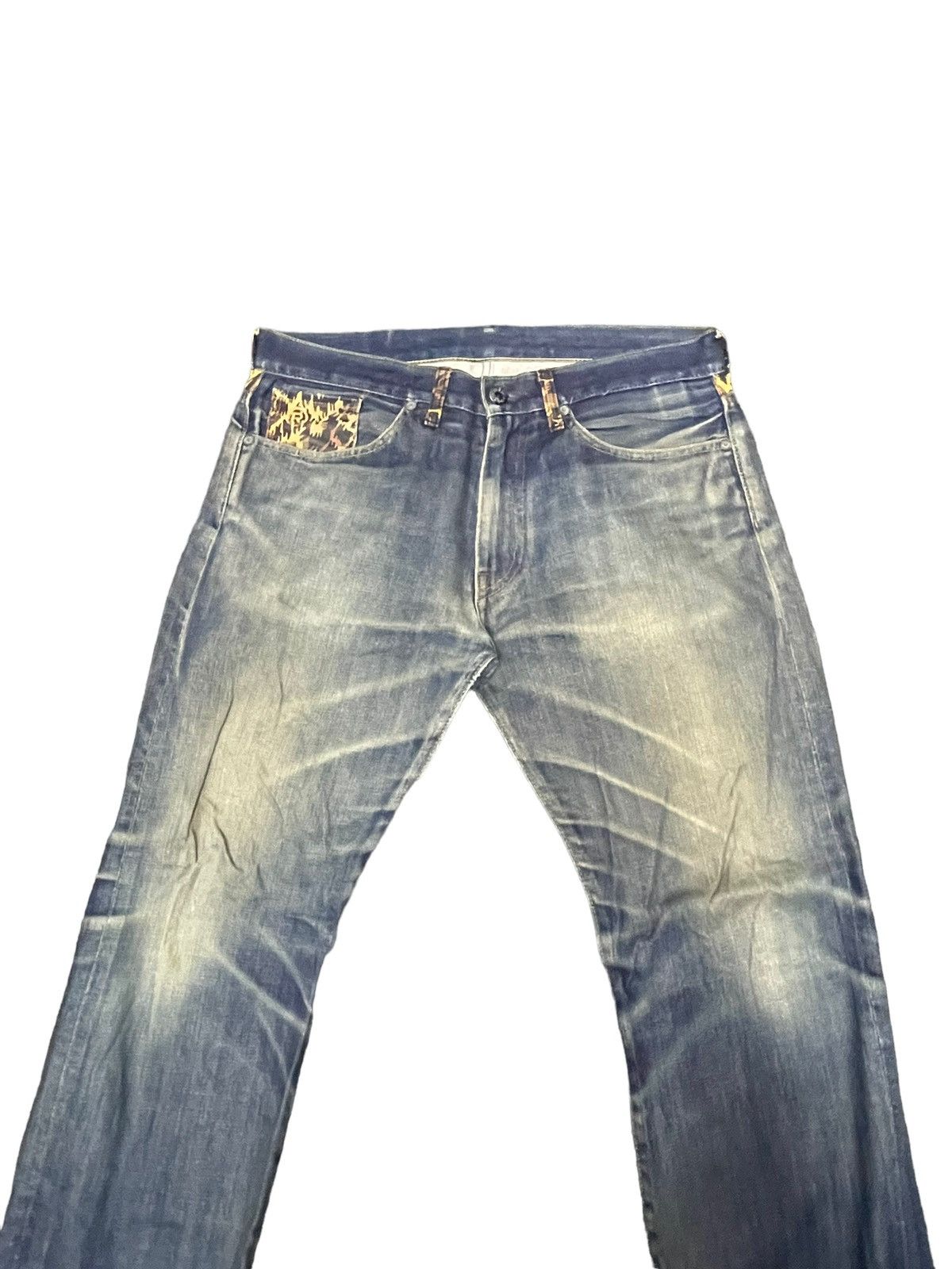 Bape Vintage Bape Star Selvedge Faded Distresed Denim Size US 35 - 6 Thumbnail