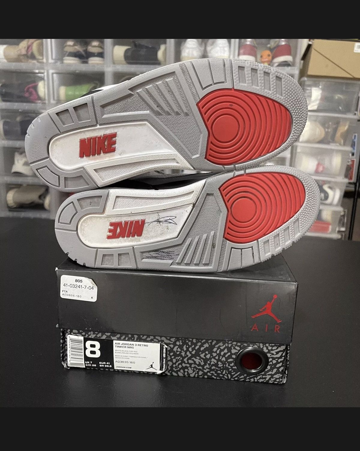Jordan Brand Air Jordan 3 Retro NRG 'Tinker AQ3835-160 2018 Men Sneaker 8 Size US 8 / EU 41 - 5 Thumbnail