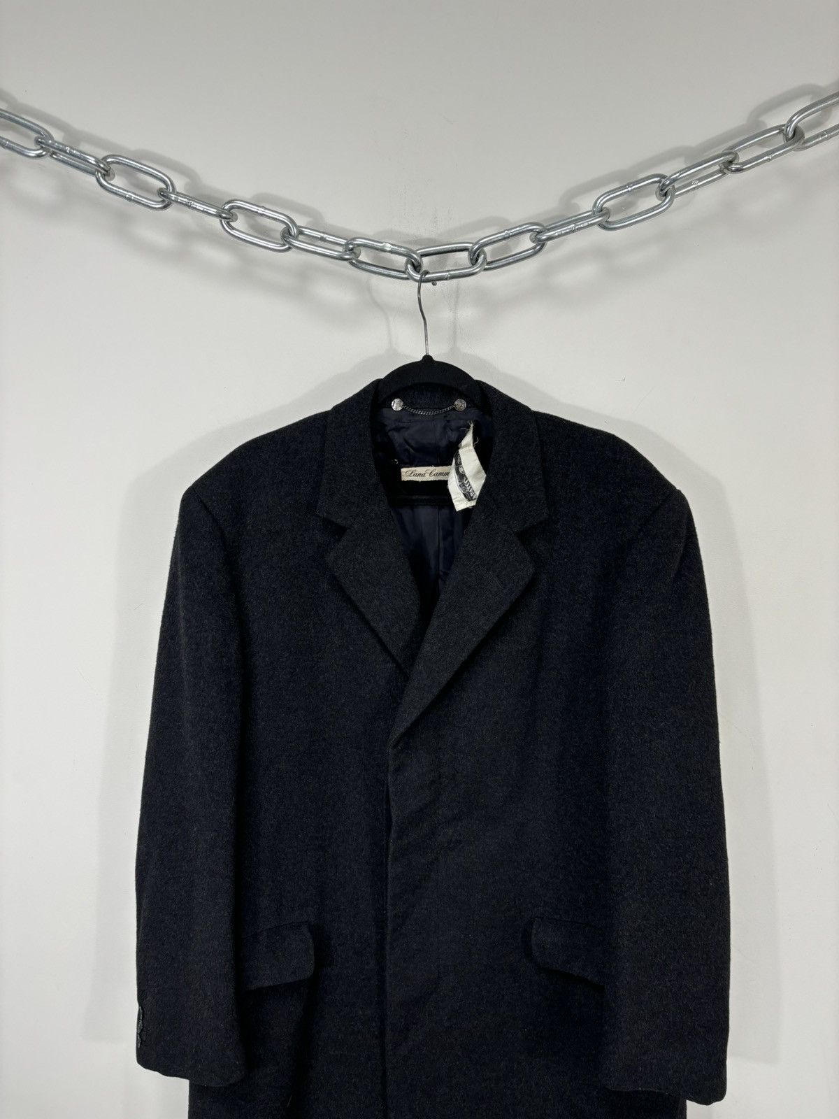 Vintage Vintage 1964 Italian “Wall Street” Tailored Wool Overcoat Size US L / EU 52-54 / 3 - 4 Thumbnail