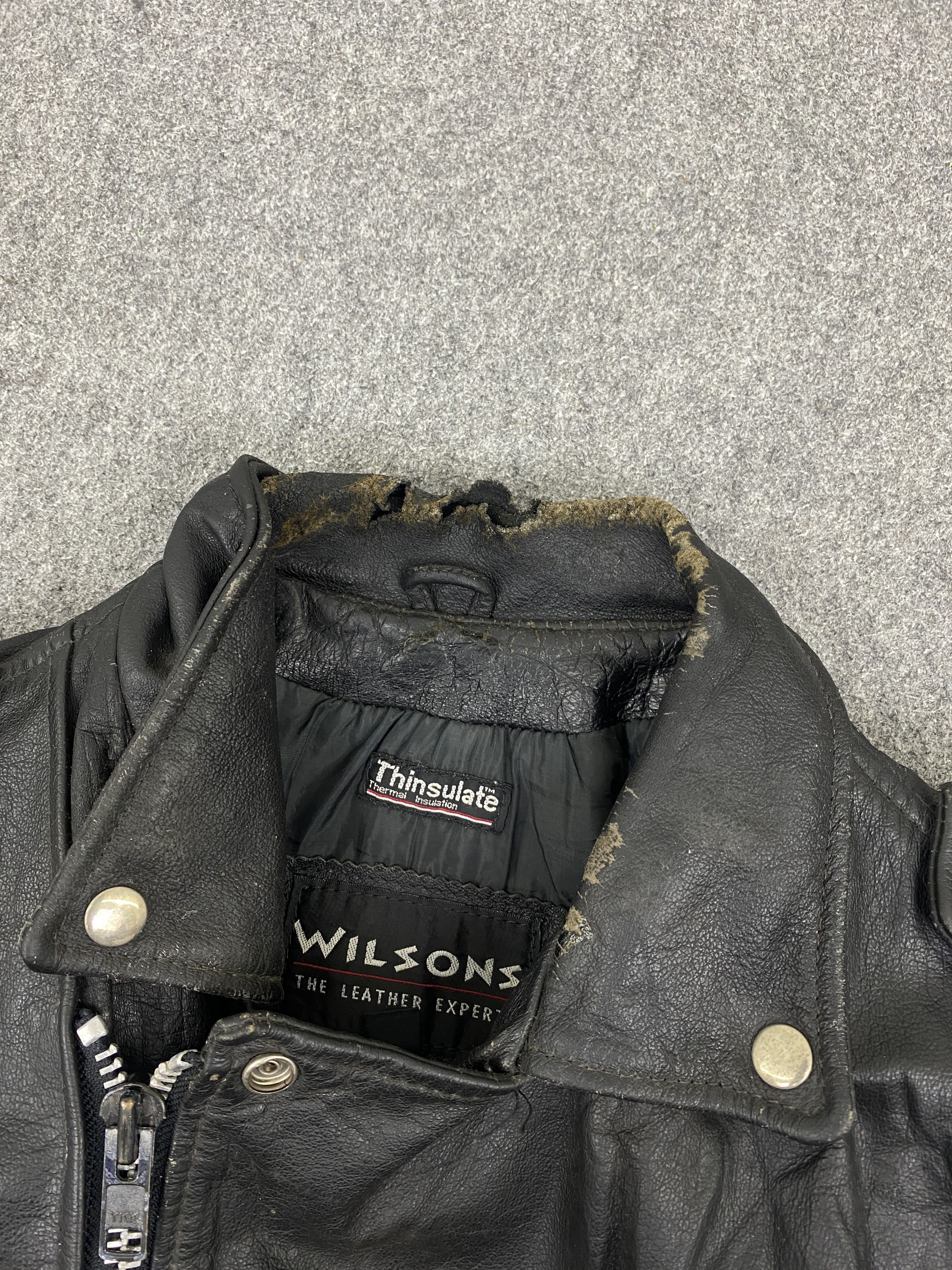 If Six Was Nine Vintage Wilsons Leather Thinsulate Punk Style Jacket J2001 Size US L / EU 52-54 / 3 - 8 Thumbnail