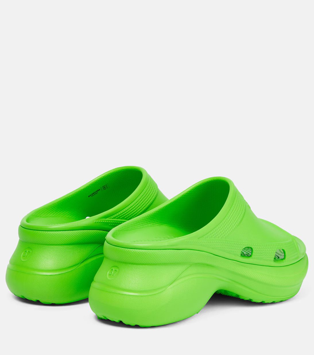Balenciaga × Crocs o1la1rc1a0824 Pool Crocs Slide Sandals in Green Size US 11.5 / IT 41.5 - 4 Thumbnail