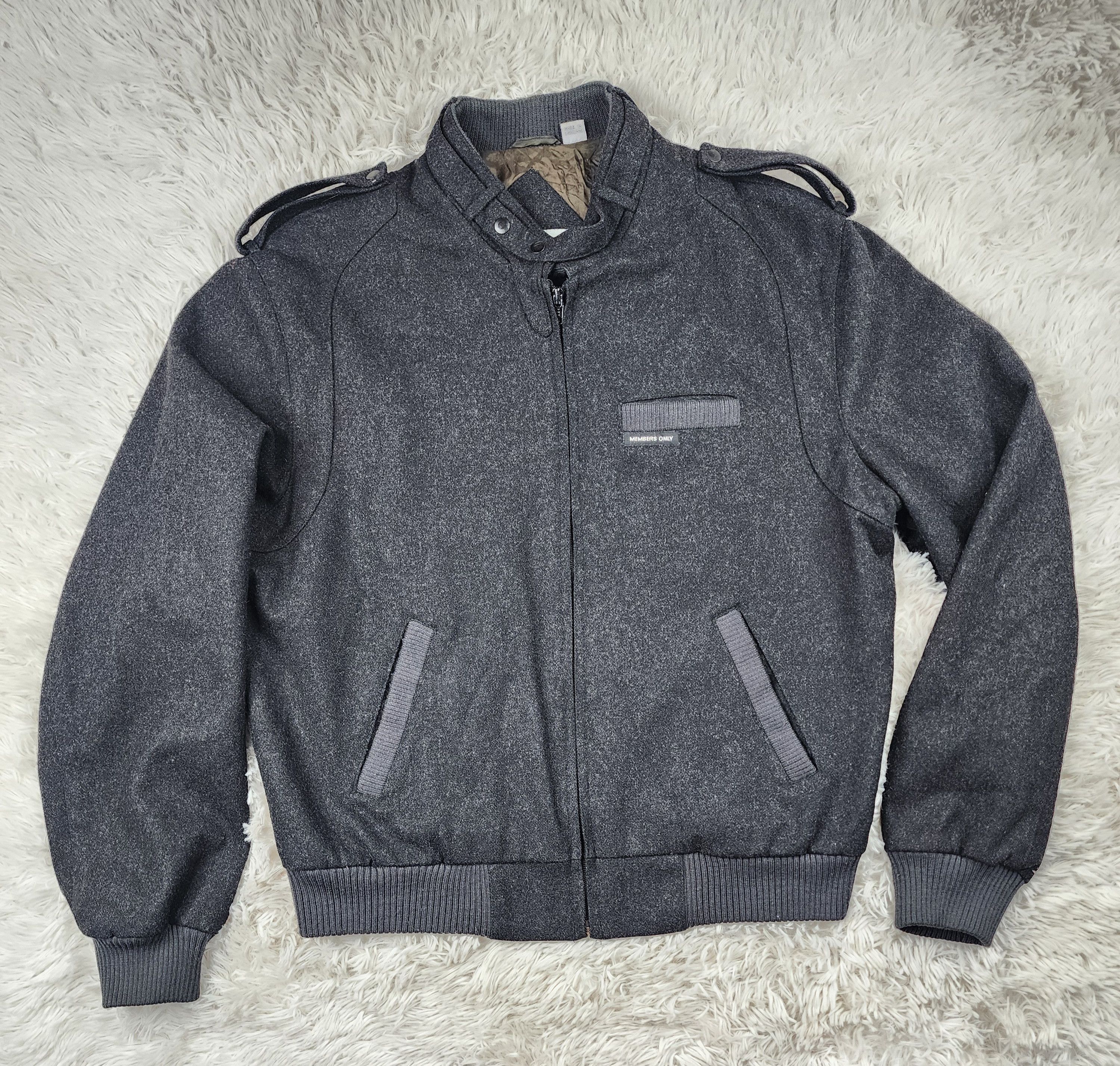 Members Only Members only wool blend black bomber jacket Size US XS / EU 42 / 0 - 1 Thumbnail