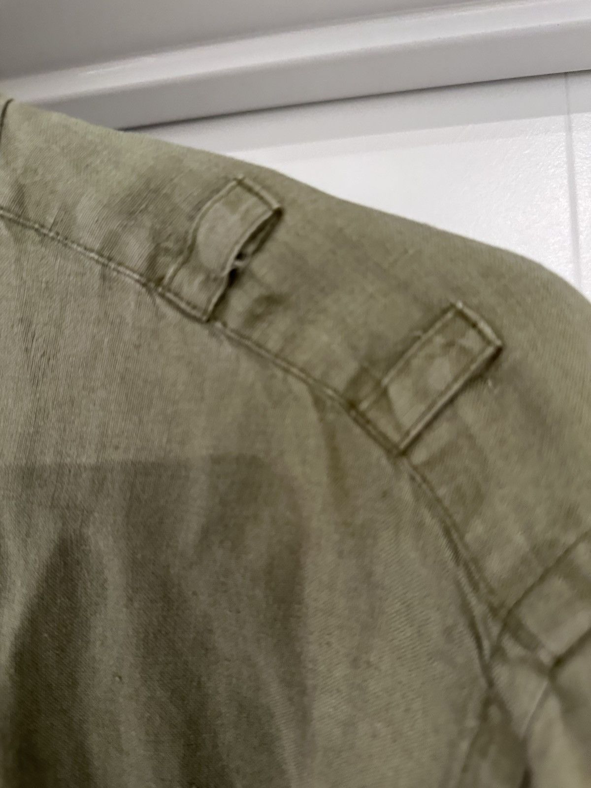 J.Crew Jcrew Olive Linen button up Size US L / EU 52-54 / 3 - 7 Thumbnail