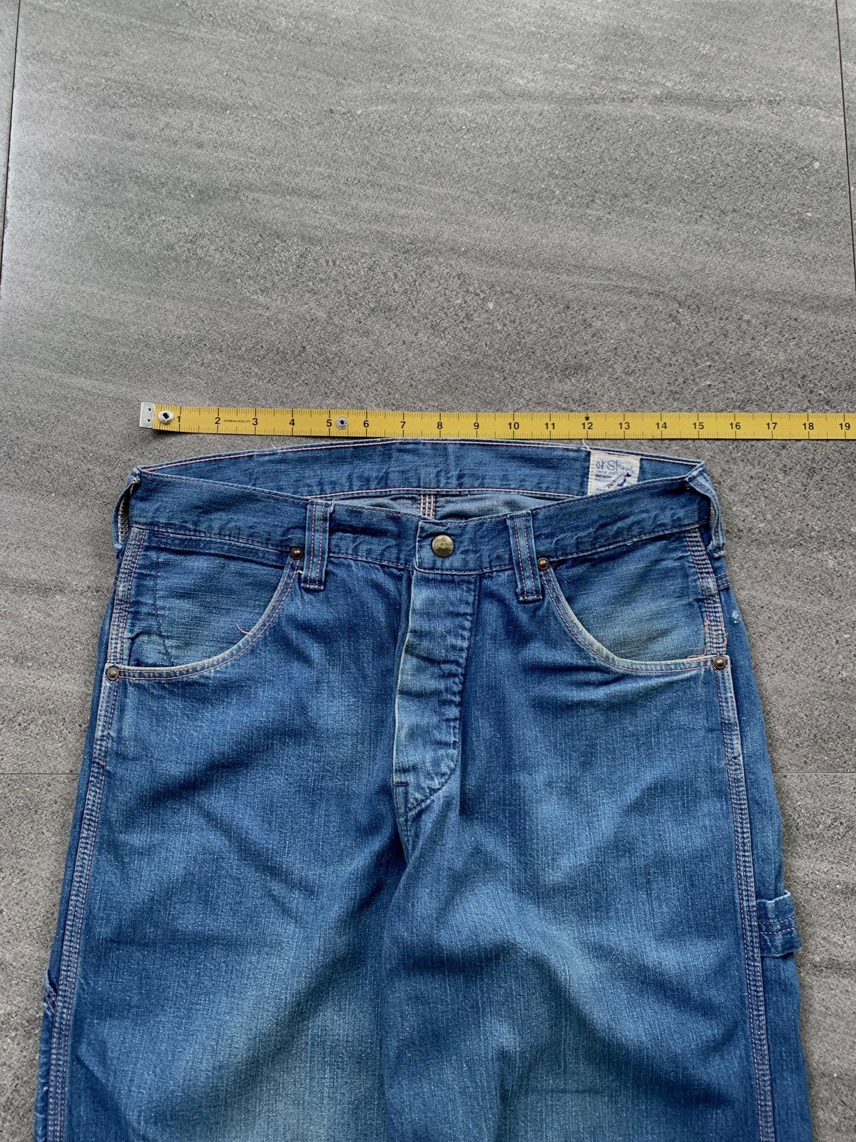 Orslow FREE TAX! Wideleg Carpenter Denim Jeans Size US 30 / EU 46 - 17 Thumbnail