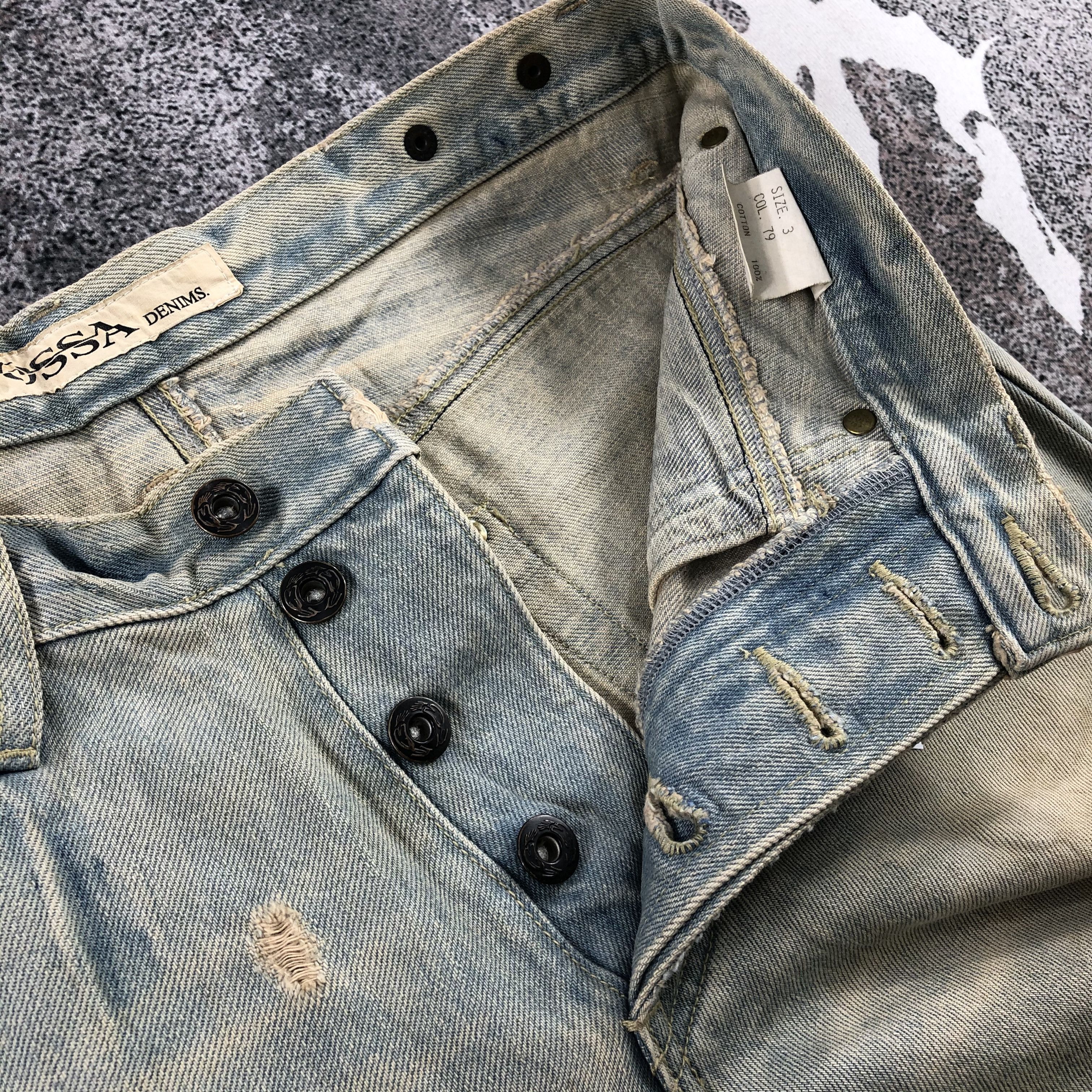 Japanese Brand Ossa Mondo Jeans Rusty Faded Blue Denim KJ750 Size US 34 / EU 50 - 13 Thumbnail
