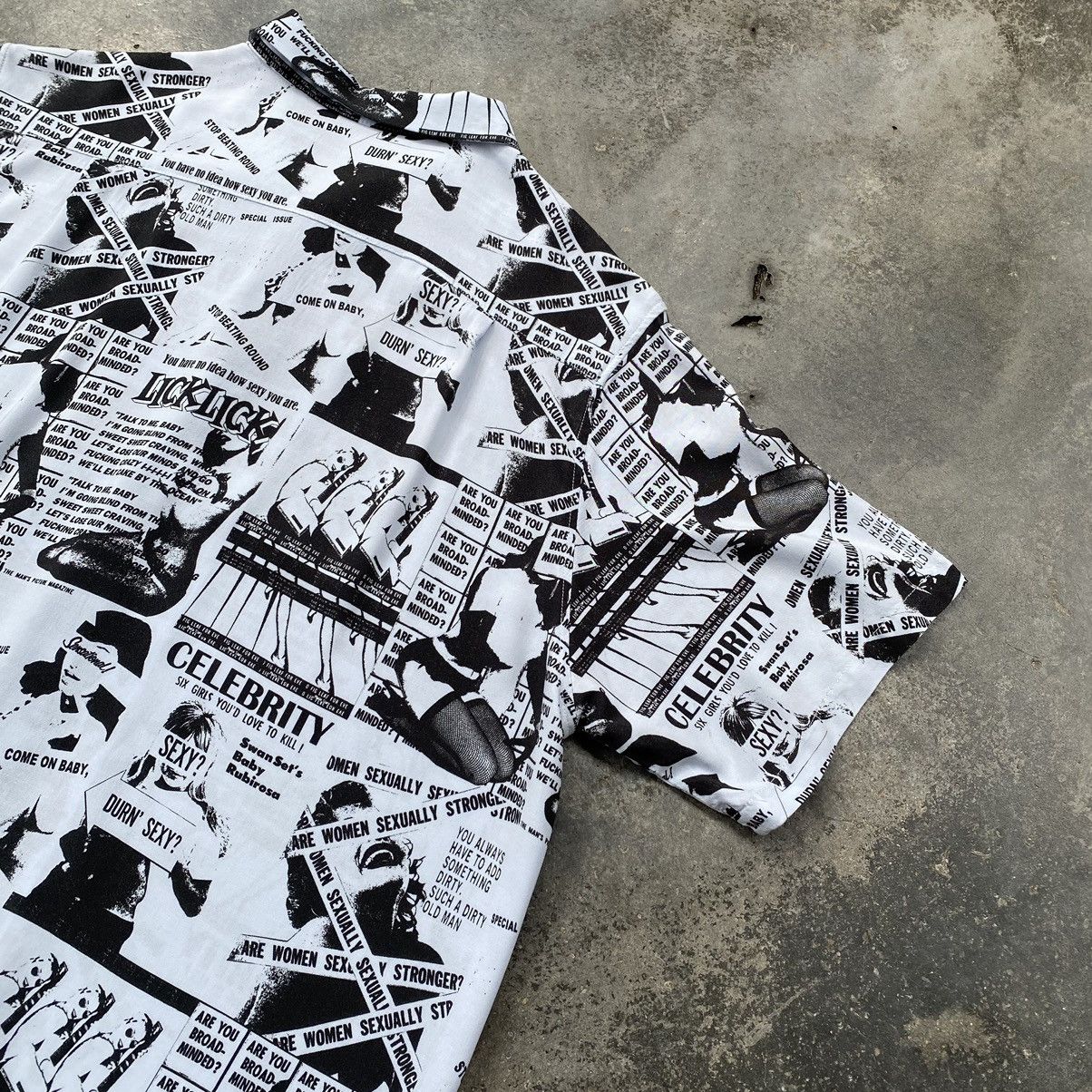 Japanese Brand Vintage Azul By Moussy Porn Button Ups Rayon Shirt Size US L / EU 52-54 / 3 - 11 Thumbnail