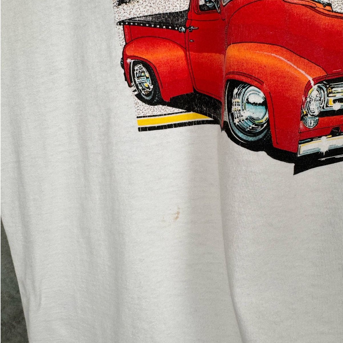 Ford × Fruit Of The Loom × Vintage VTG 90s Ford F-100 Truck T Shirt Sz XL White Retro Cars Size US XL / EU 56 / 4 - 5 Thumbnail