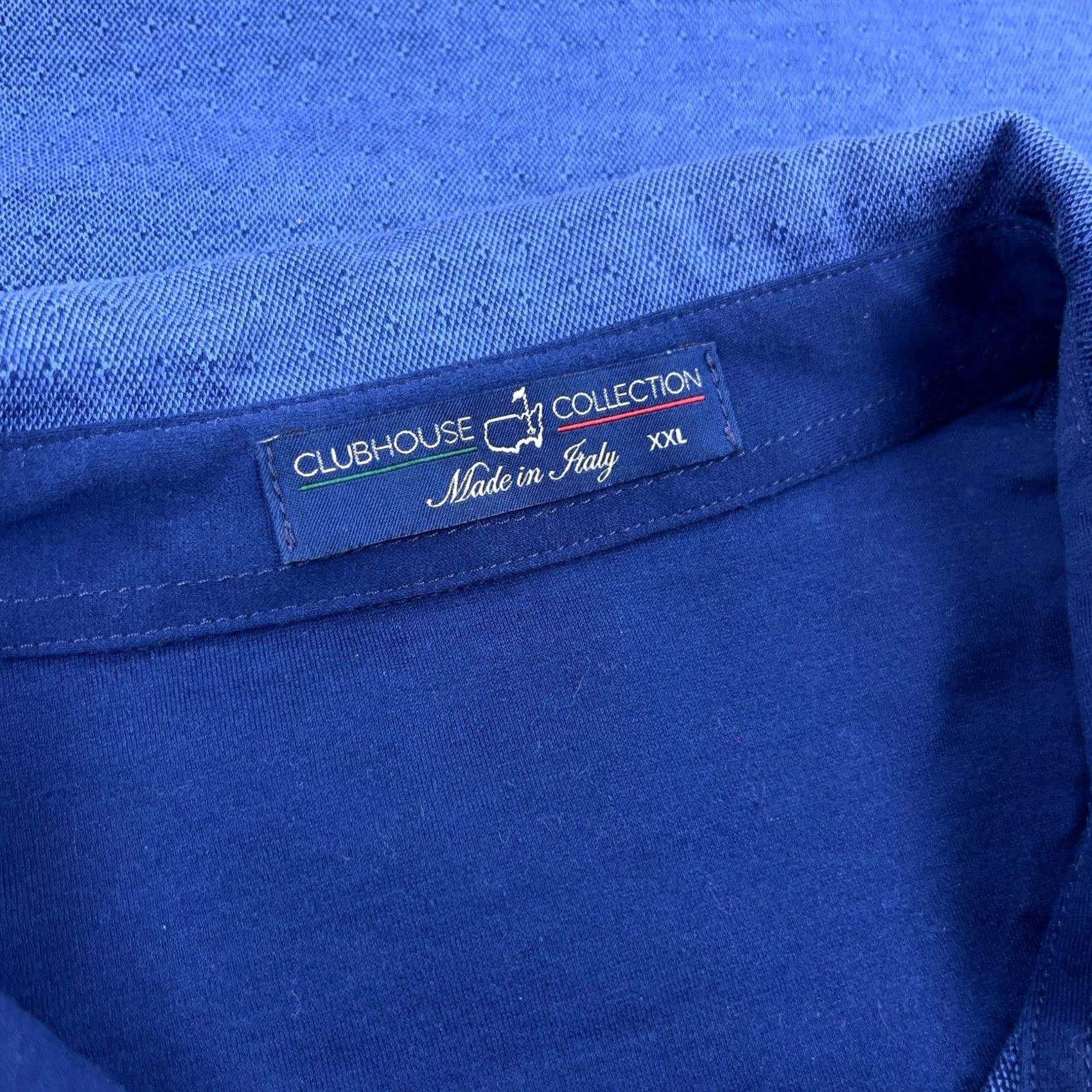 Vintage Masters Polo Shirt Men XXL Blue Pima Cotton Soft Clubhouse Collection Made Italy Size US XXL / EU 58 / 5 - 6 Thumbnail