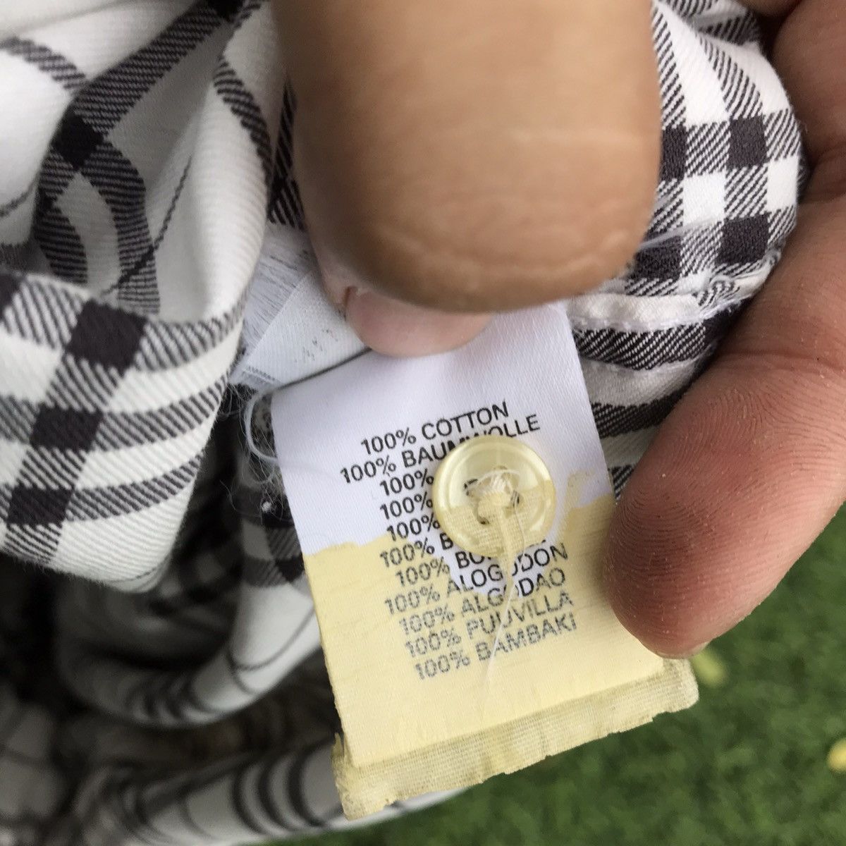 Burberry × Designer Vintage Burberry shirt london Nova check White tartan Iconic Size US L / EU 52-54 / 3 - 5 Thumbnail