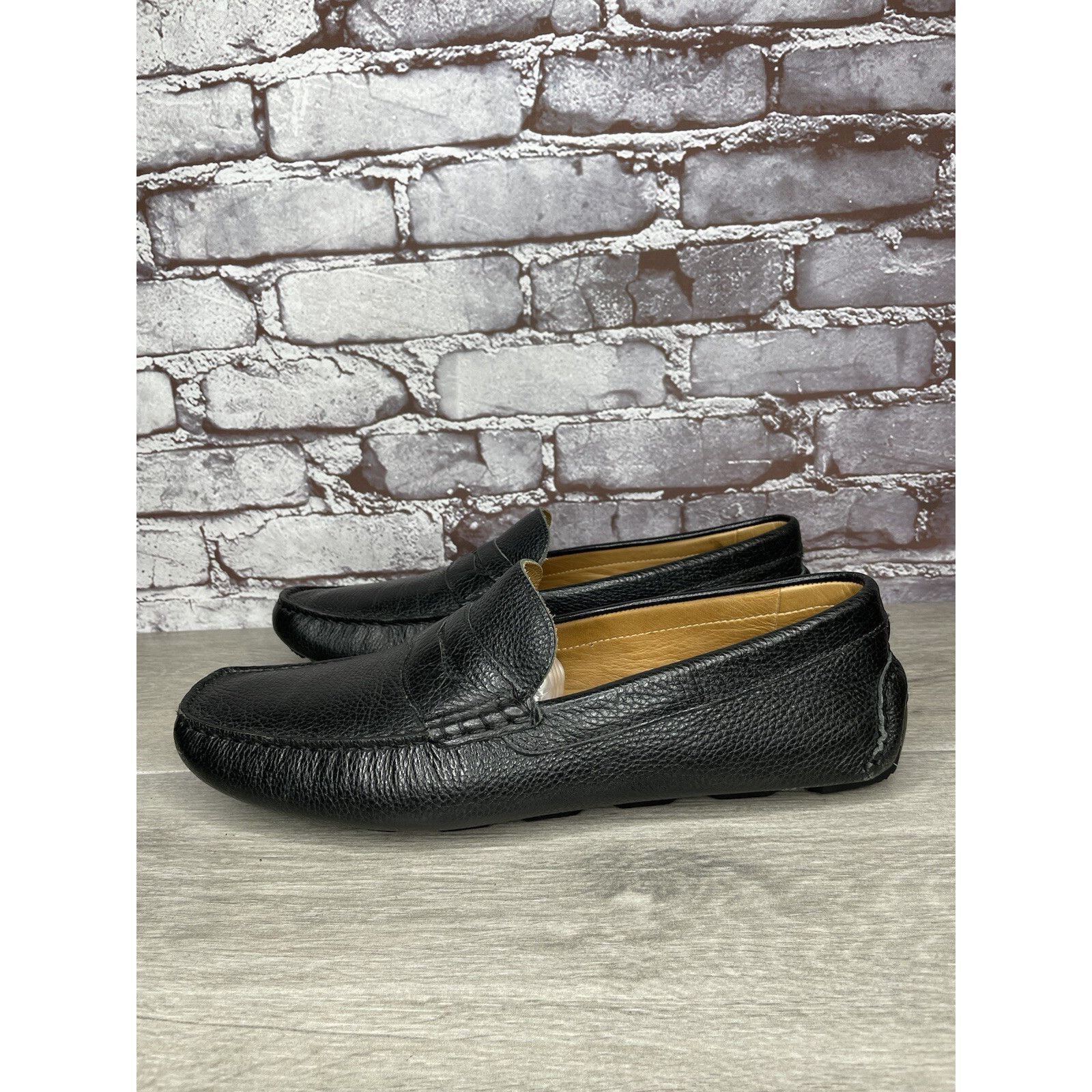 1901 1901 Black Leather Penny Loafers Slip On Driving Shoes Men’s Size US 13 / EU 46 - 12 Thumbnail